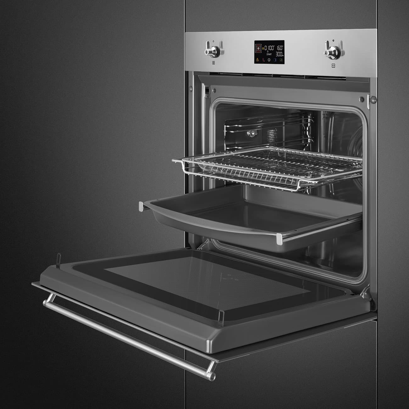 SMEG SO6302M2X combi-magnetron oven, Rvs (afbeelding 4 van 5)