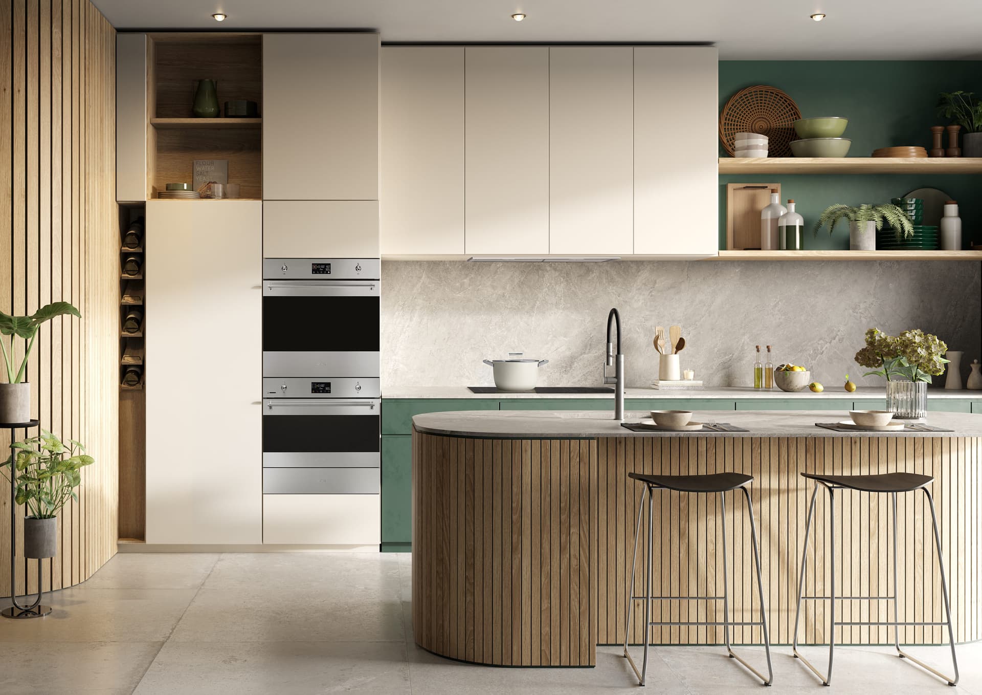 SMEG SO6302M2X combi-magnetron oven, Rvs (afbeelding 2 van 5)