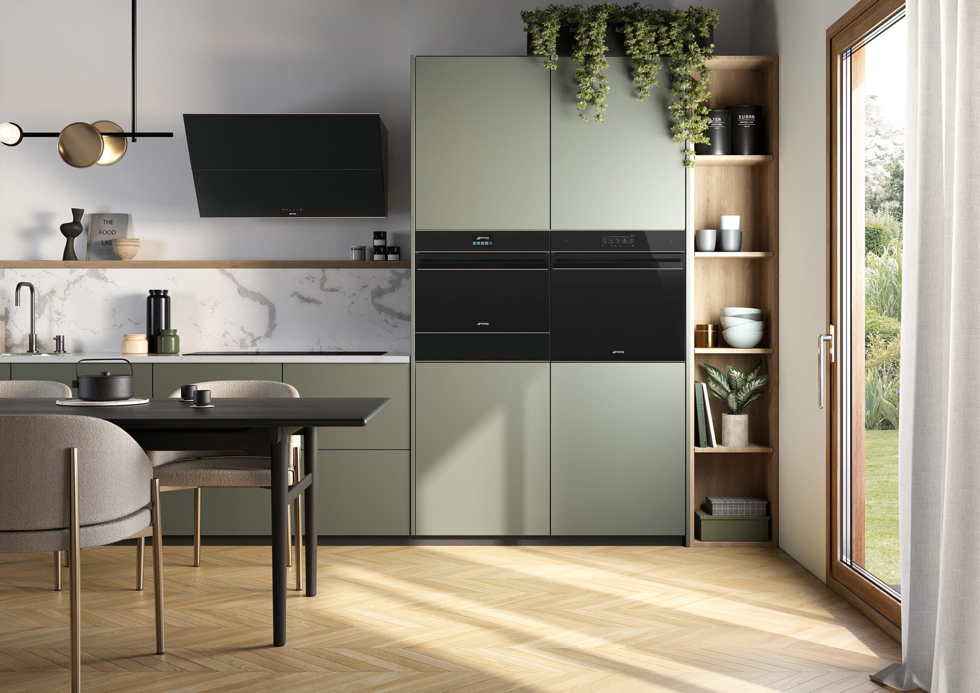 SMEG SOP6606WS2PNR combi-stoom oven, Zwart (afbeelding 2 van 2)