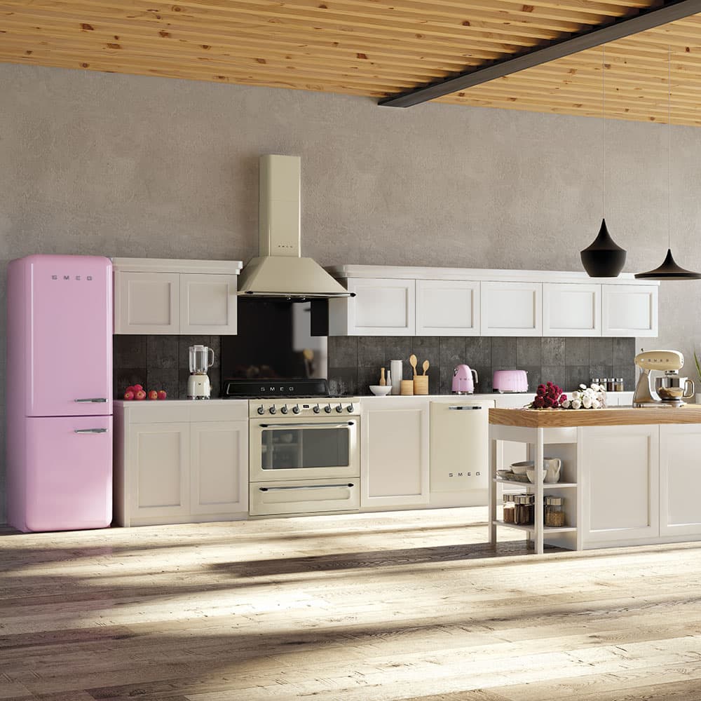SMEG KT110PE wand afzuigkap, Creme (afbeelding 3 van 4)