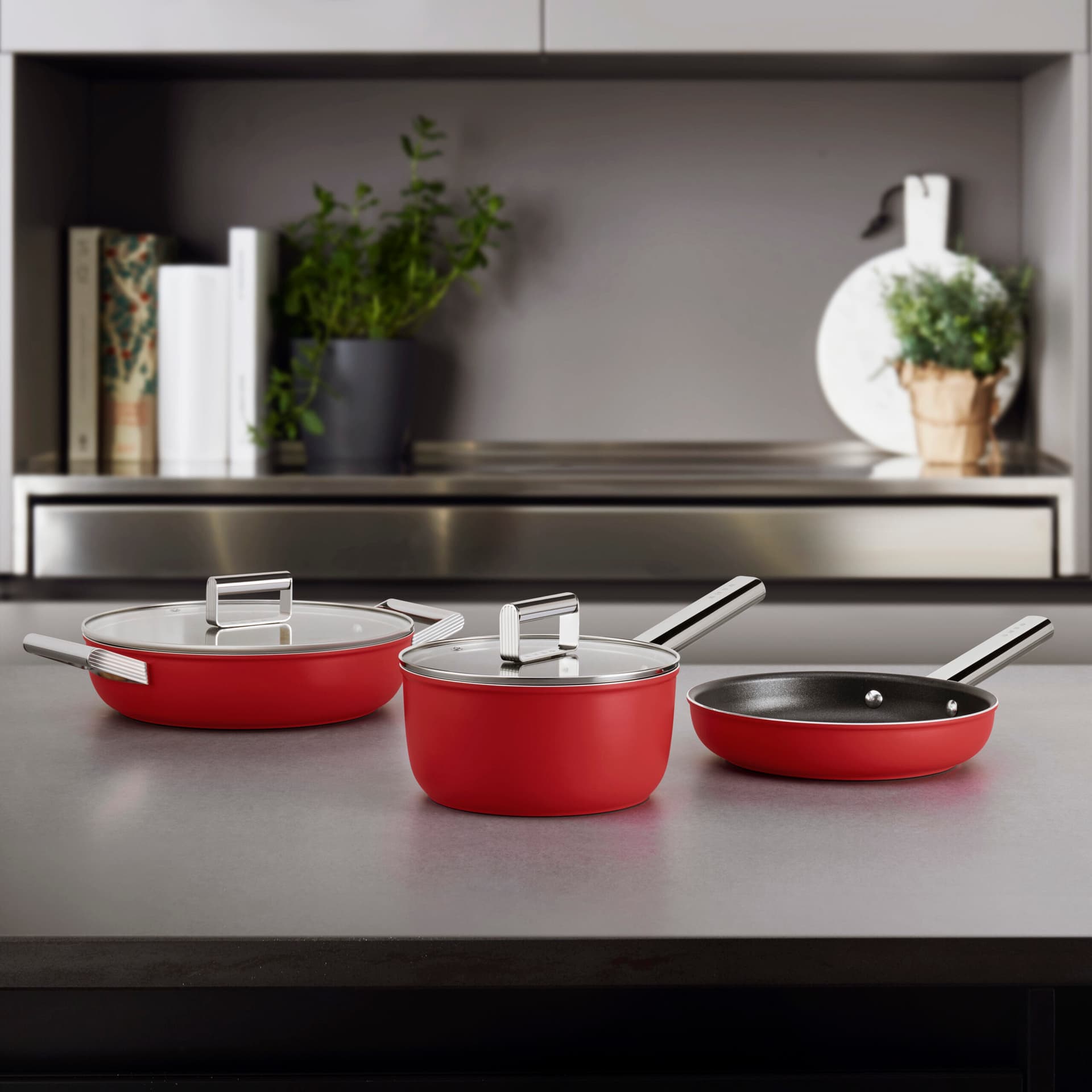 SMEG CKFC2411RDM pan rood (afbeelding 2 van 3)