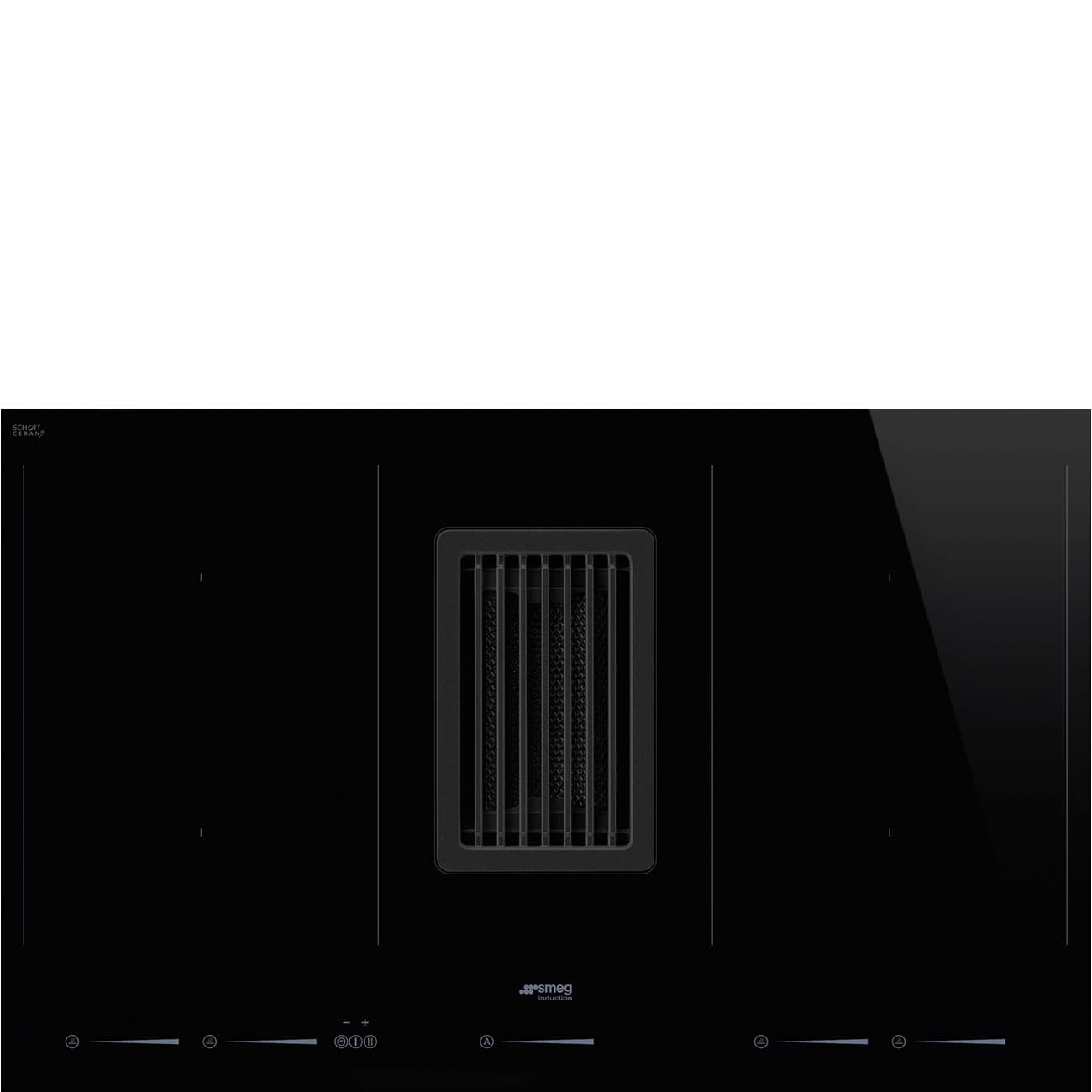 SMEG HOBD682D1 kookplaat, Zwart