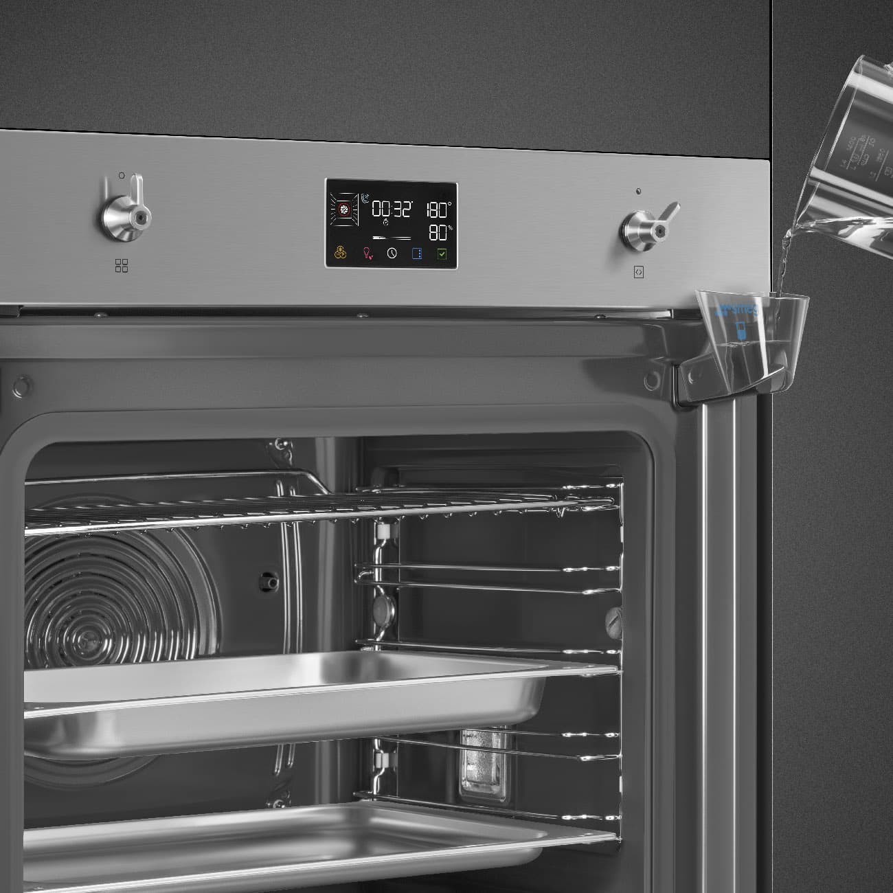 SMEG SO6302S3PX combi-stoom oven, Rvs (afbeelding 3 van 5)