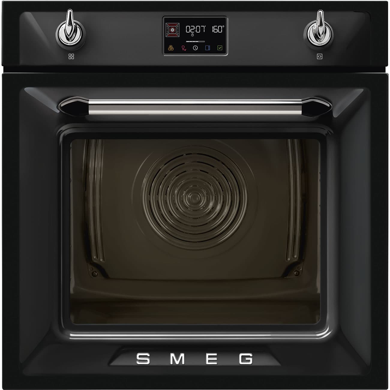 SMEG SOP6902S2PN combi-stoom oven, Zwart