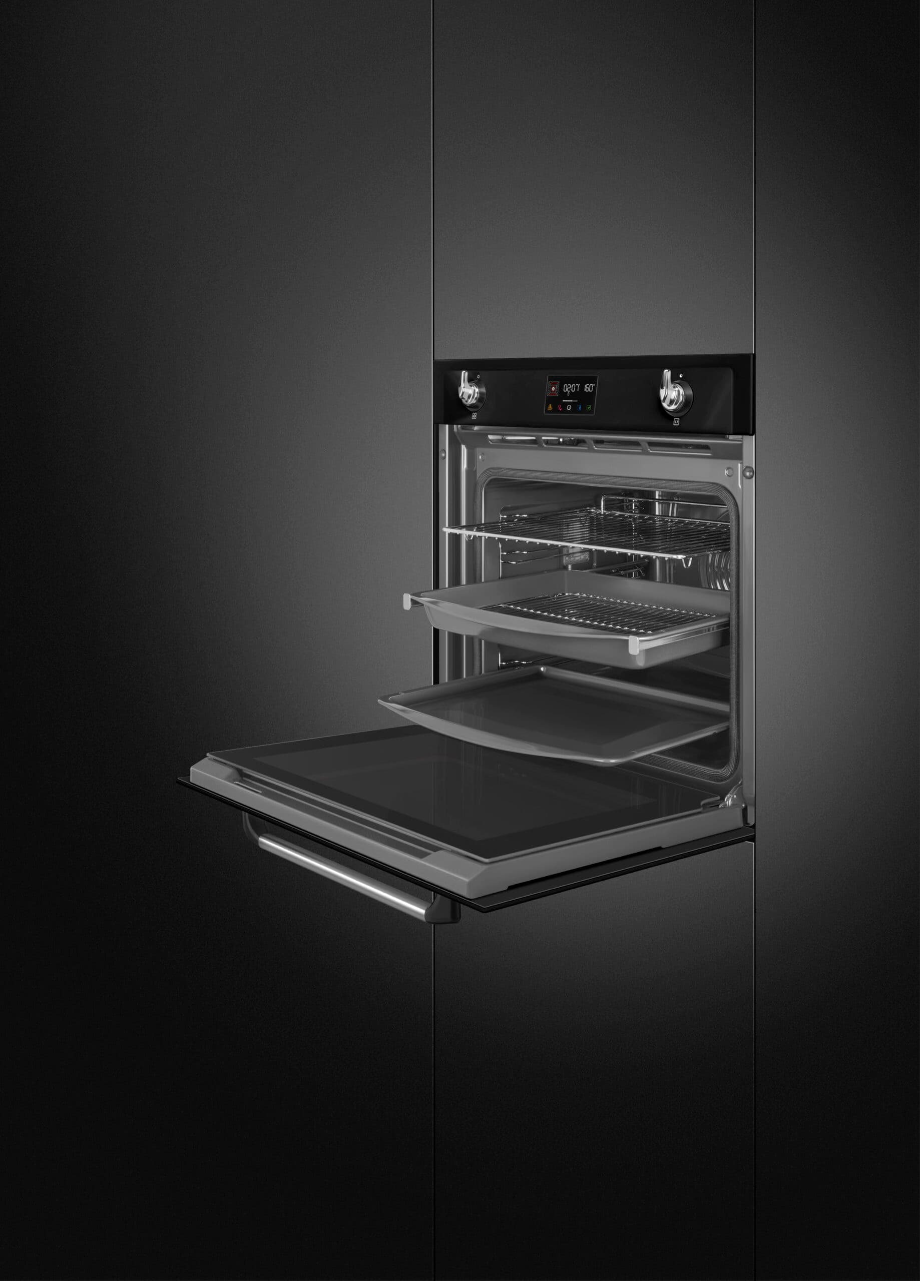 SMEG SOP6902S2PN combi-stoom oven, Zwart (afbeelding 3 van 4)