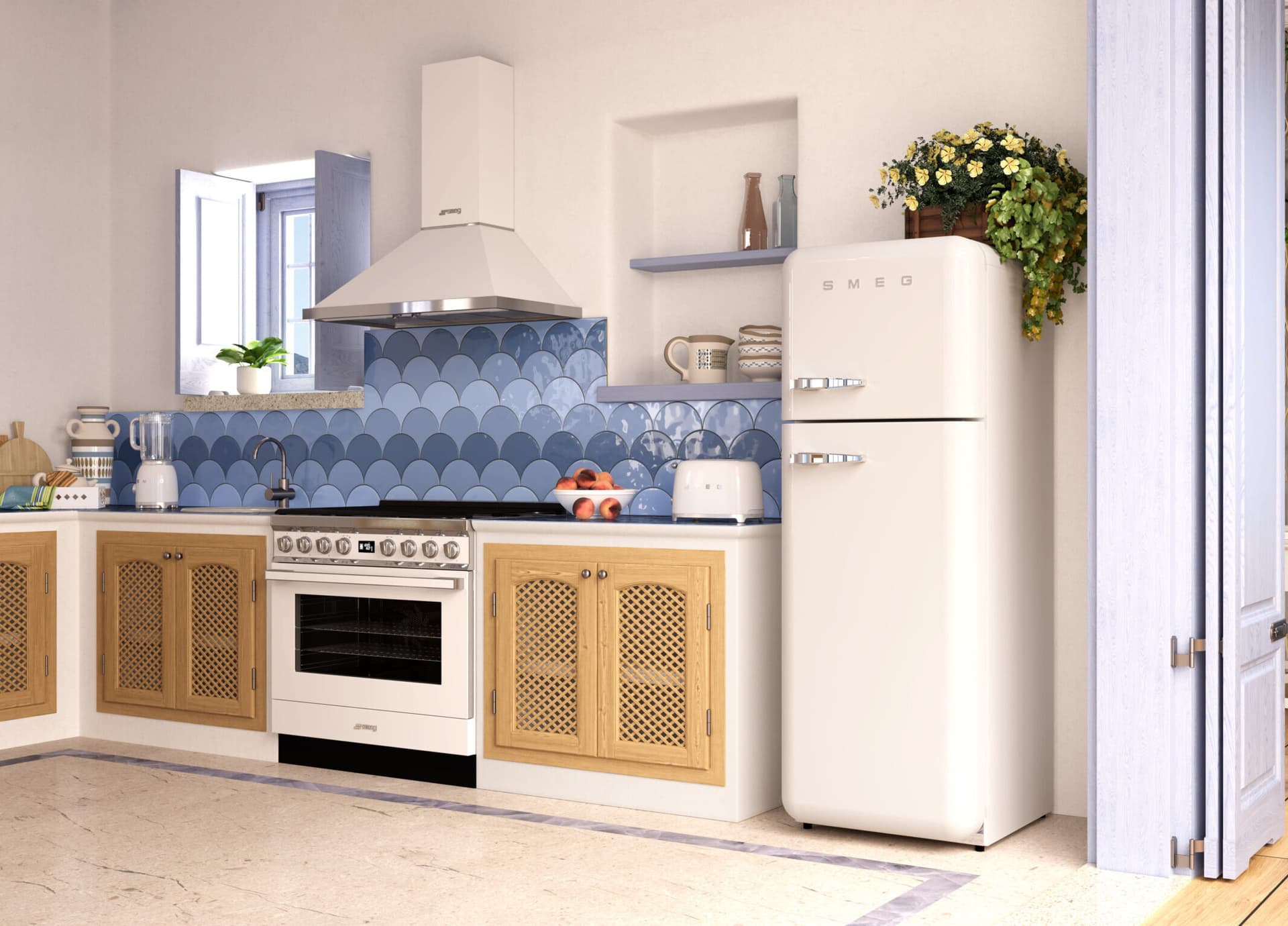 SMEG TSF01WHEU broodrooster wit (afbeelding 3 van 3)