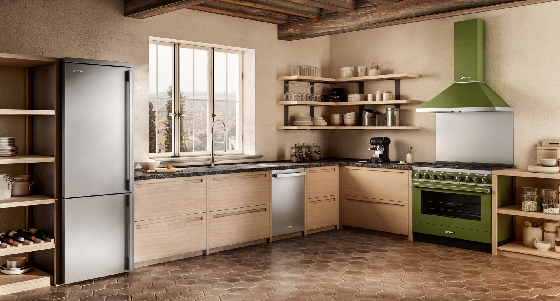 SMEG RC18XDNE koelkast, Rvs (afbeelding 2 van 2)