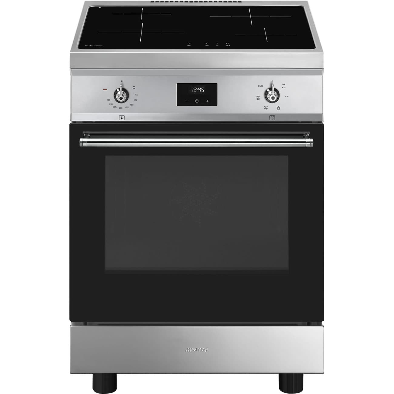 SMEG C6IMXT2 fornuis, Rvs