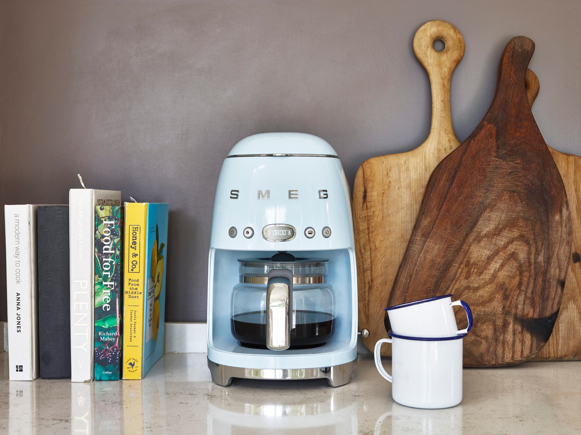 SMEG DCF02PBEU filterkoffiemachine pastelblauw (afbeelding 2 van 2)