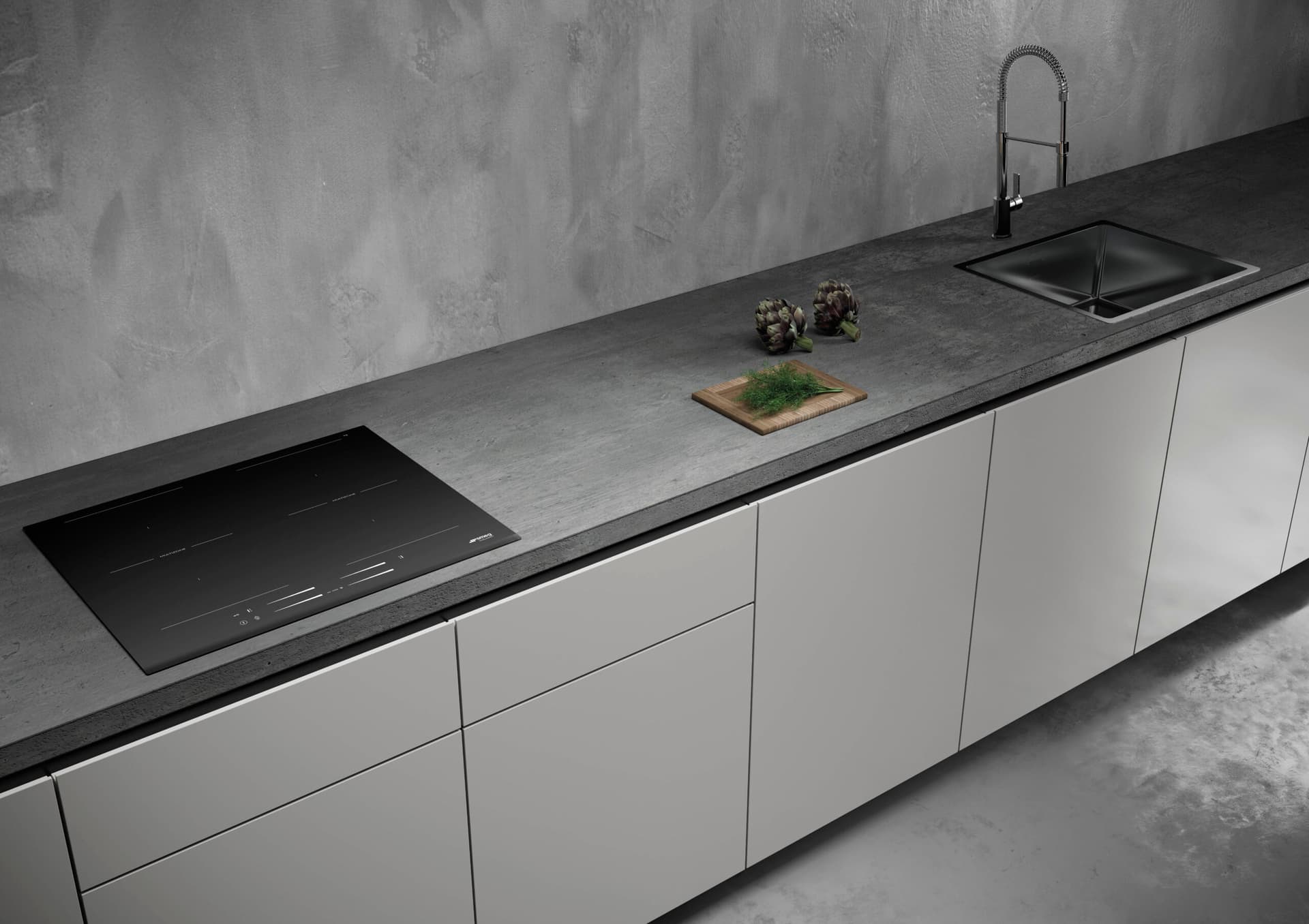 SMEG SI1M4644D kookplaat, Zwart (afbeelding 5 van 6)