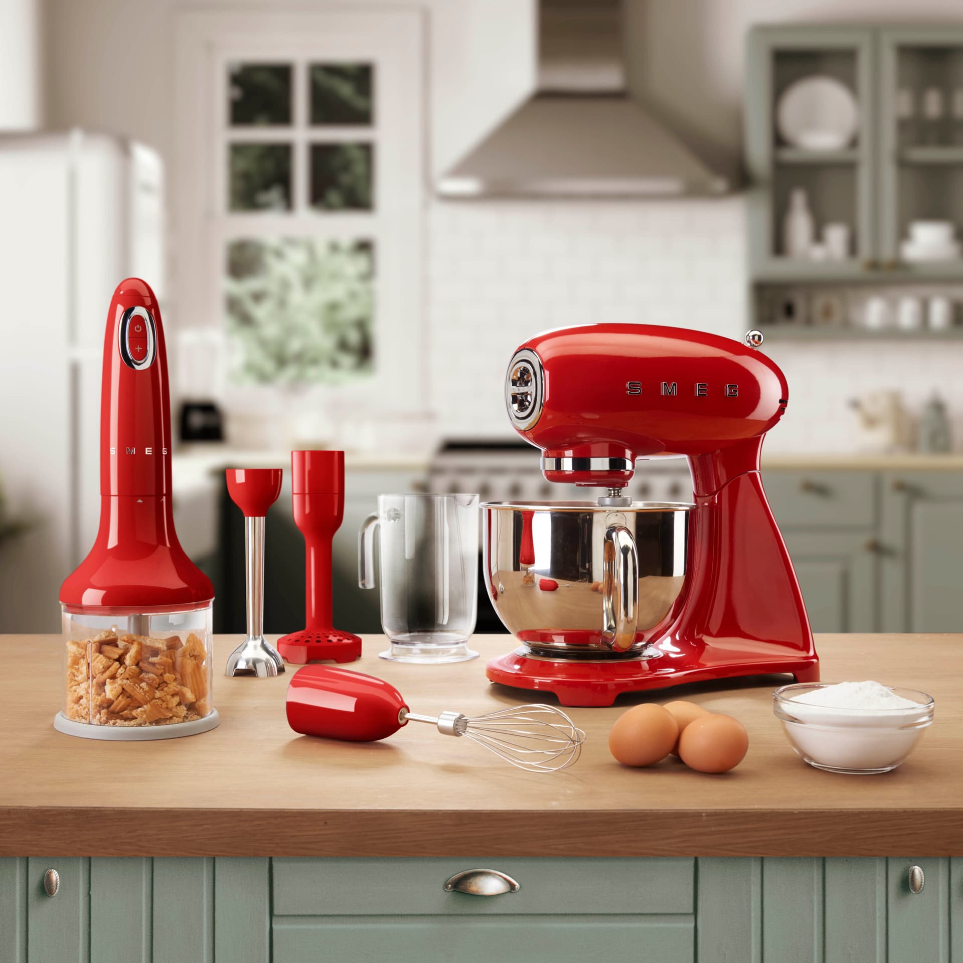 SMEG SMF03RDEU keukenmachine rood (afbeelding 2 van 2)