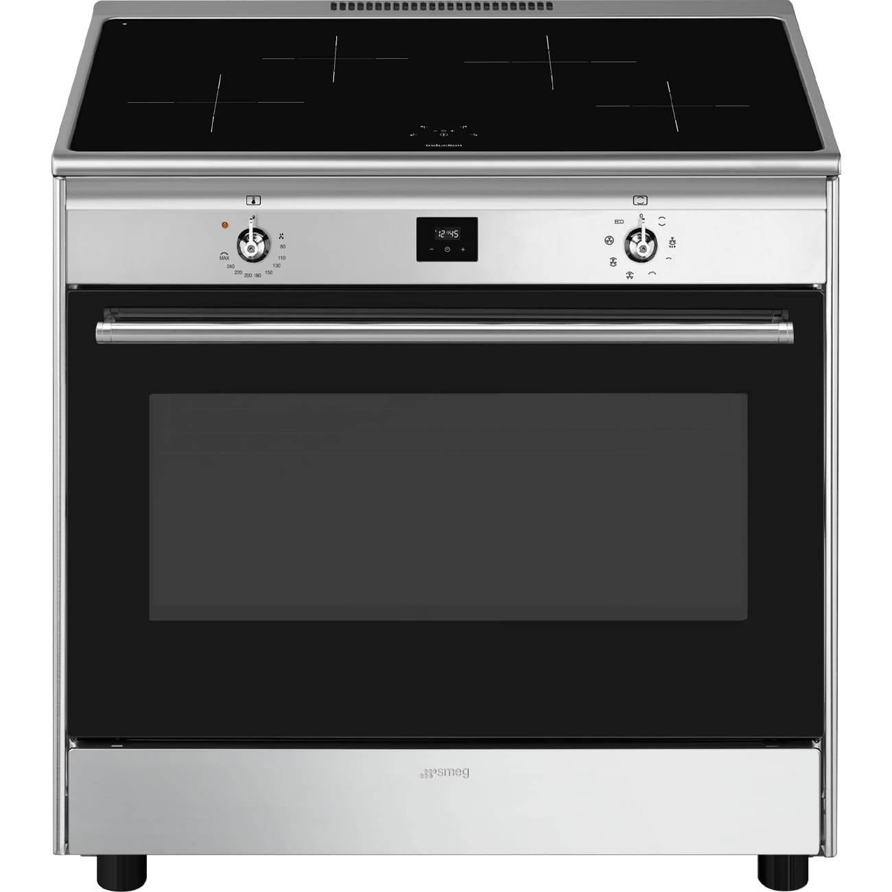 SMEG CG90CIXT fornuis, Rvs