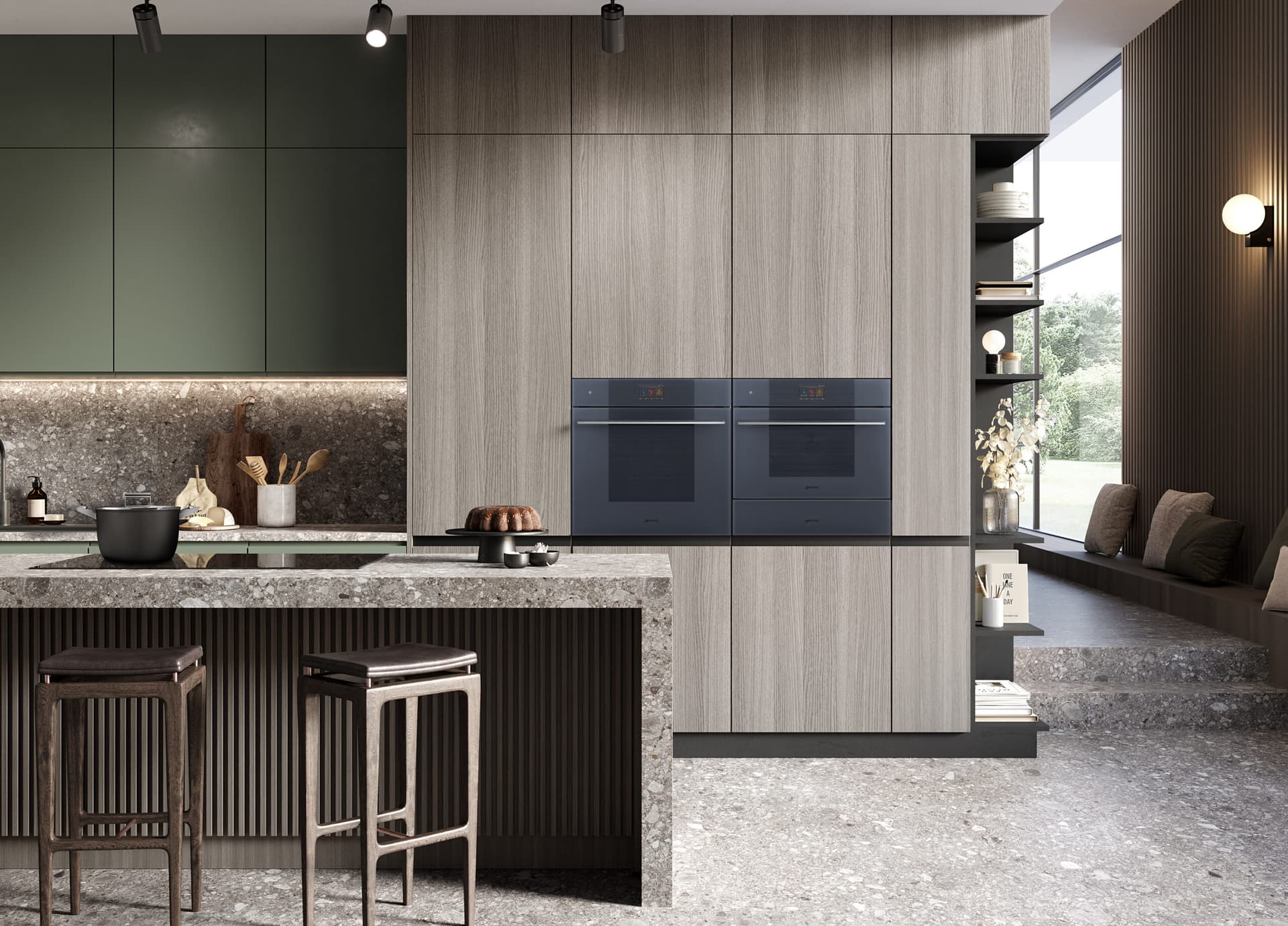 SMEG SO6104S4PG combi-stoom oven, Neptune Grey (afbeelding 2 van 3)