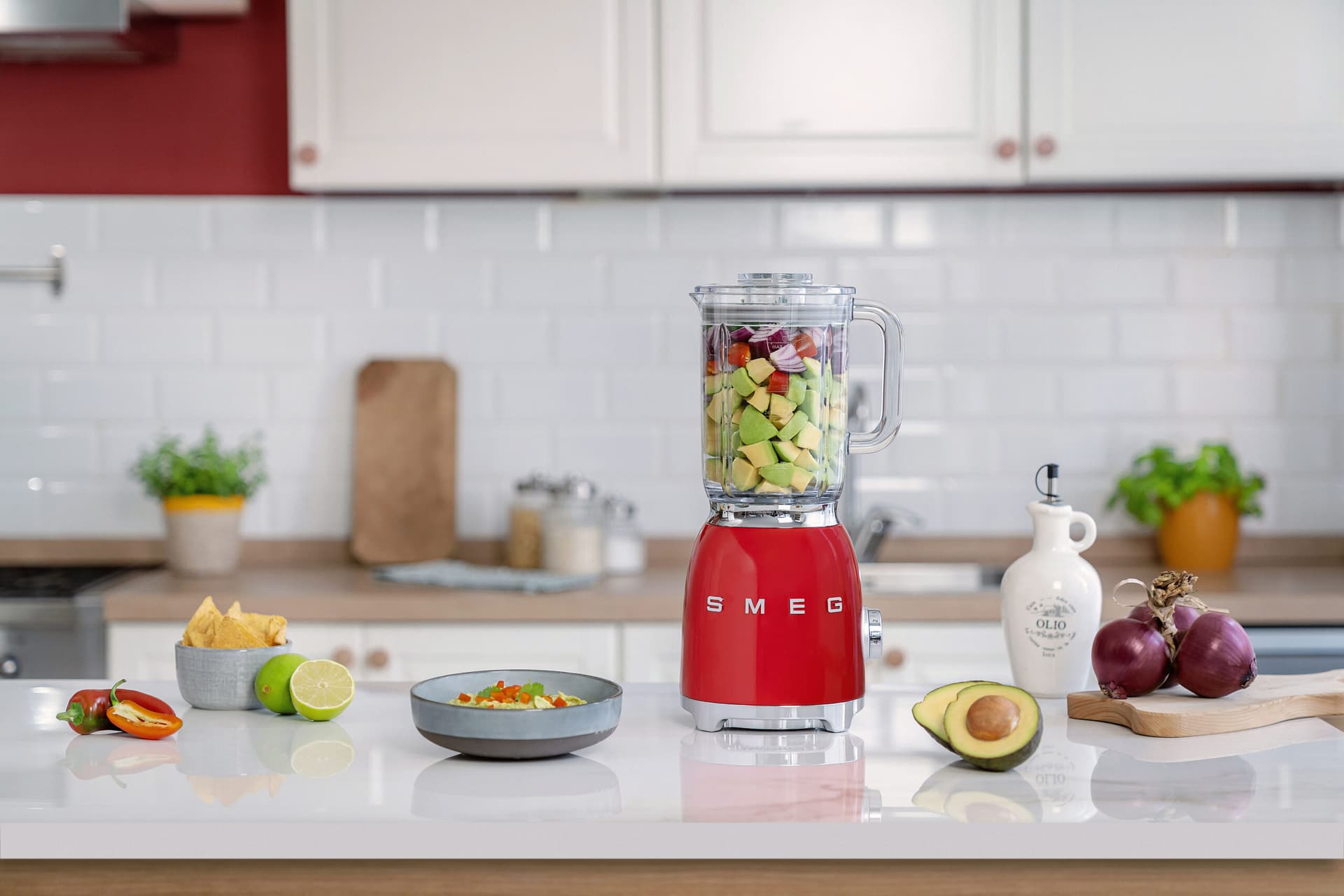 SMEG BLF03RDEU blender rood (afbeelding 2 van 2)