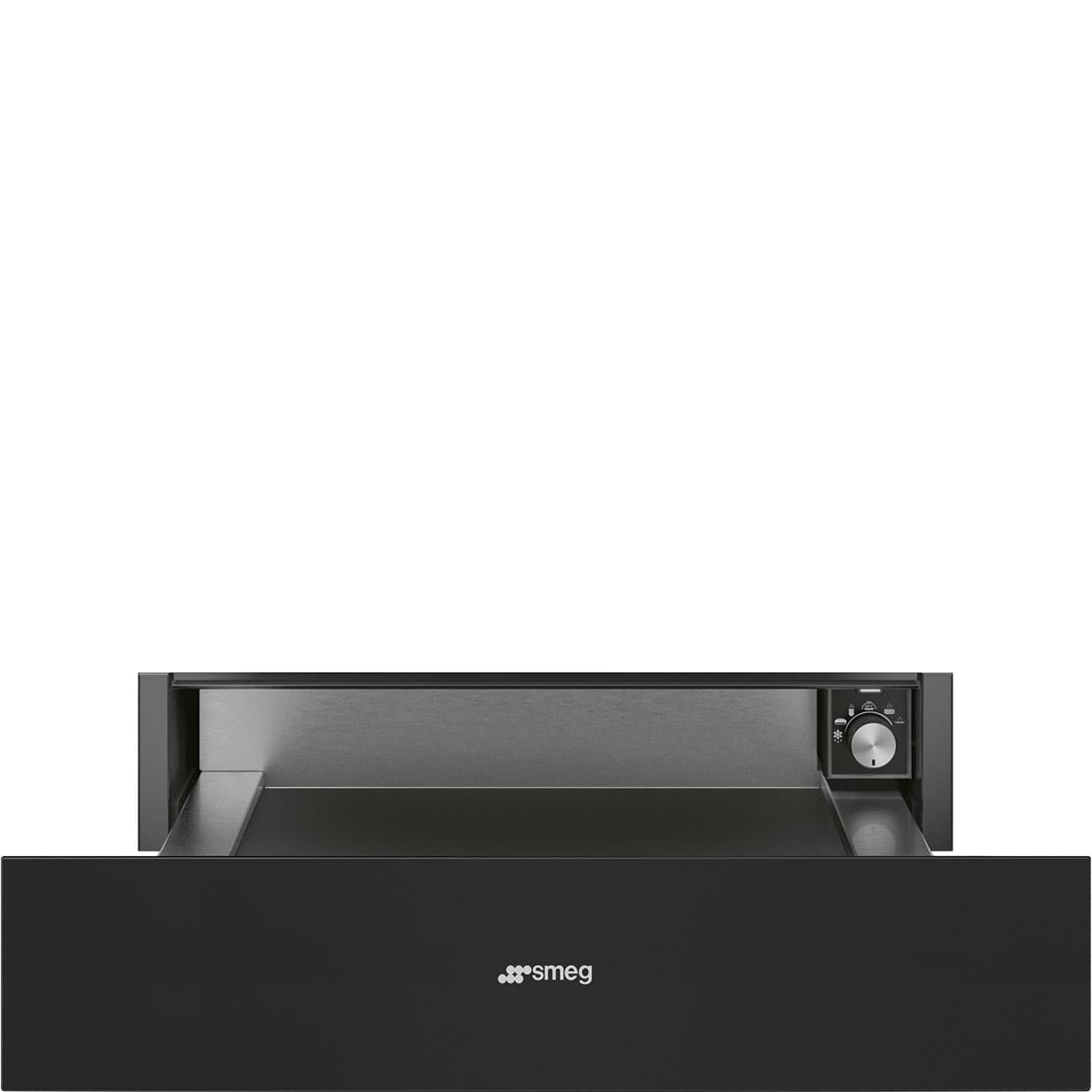 SMEG CPR315N warmhoudlade, Mat zwart