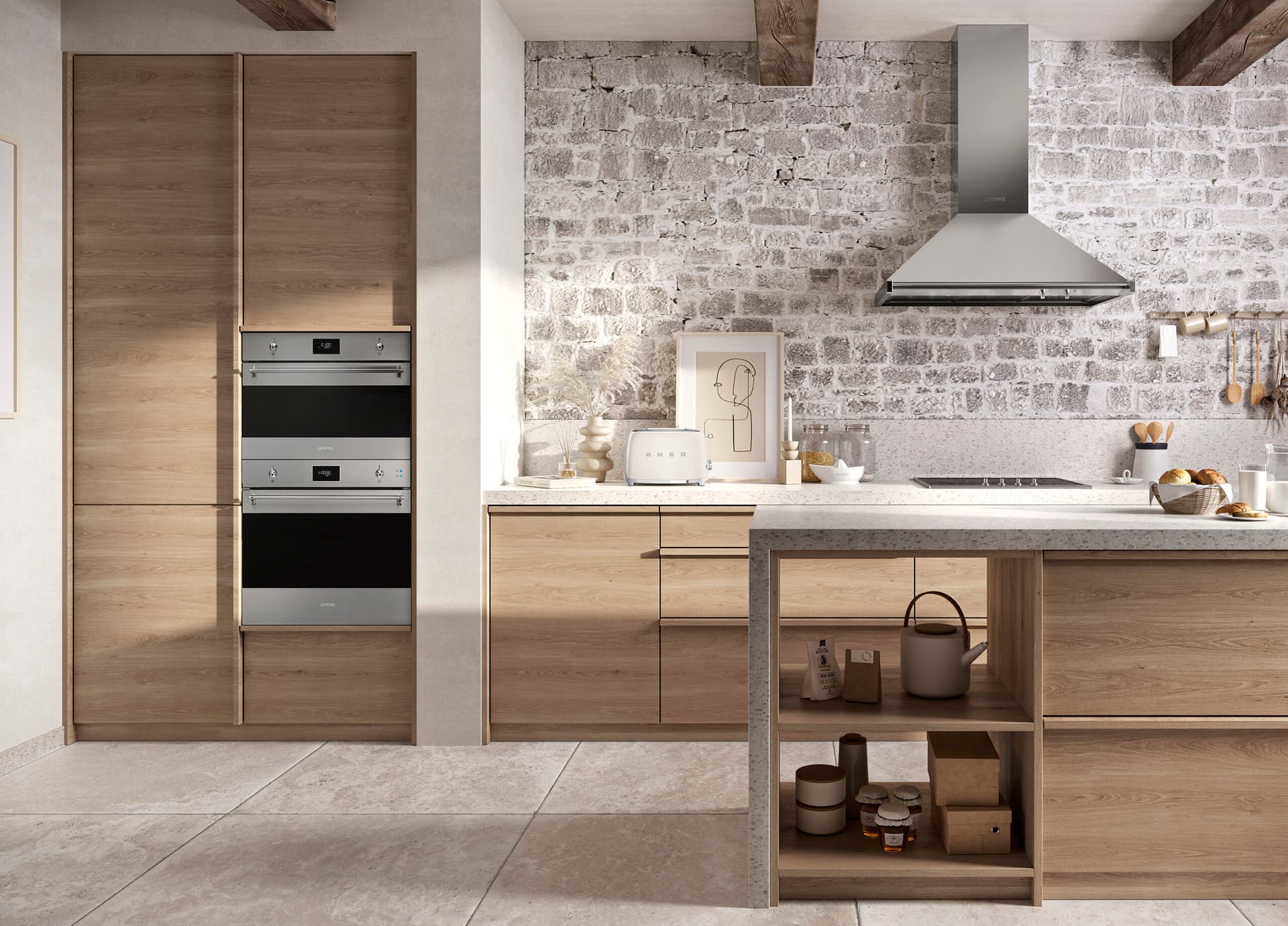 SMEG SOP6302S2PX combi-stoom oven, Rvs (afbeelding 2 van 5)