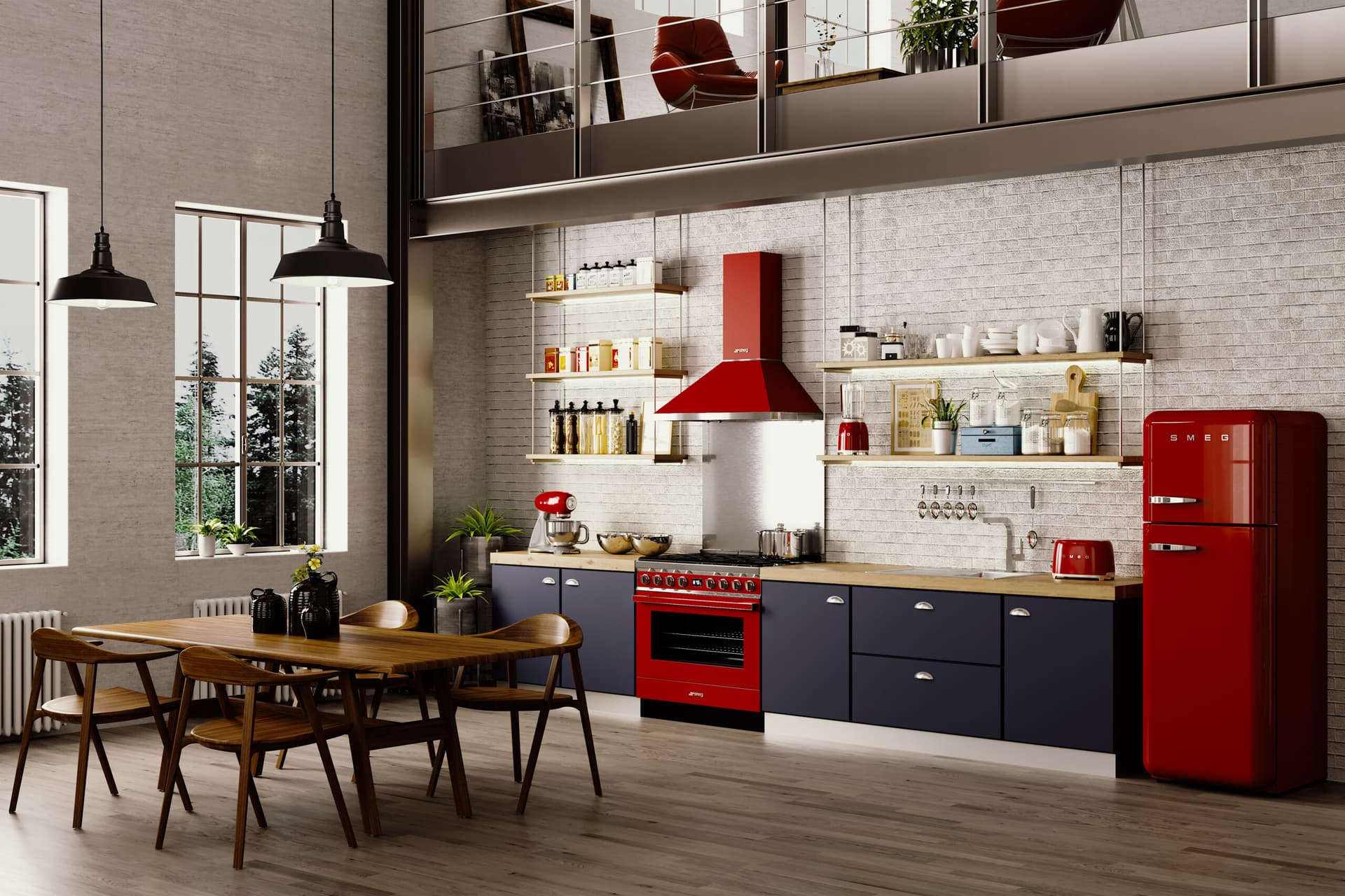 SMEG TSF01RDEU broodrooster rood (afbeelding 2 van 2)