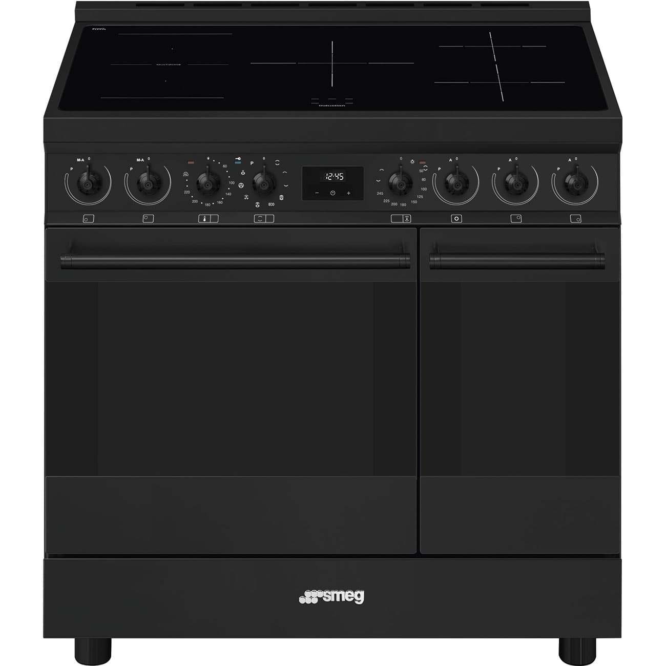 SMEG C92IPN2 fornuis, Antraciet