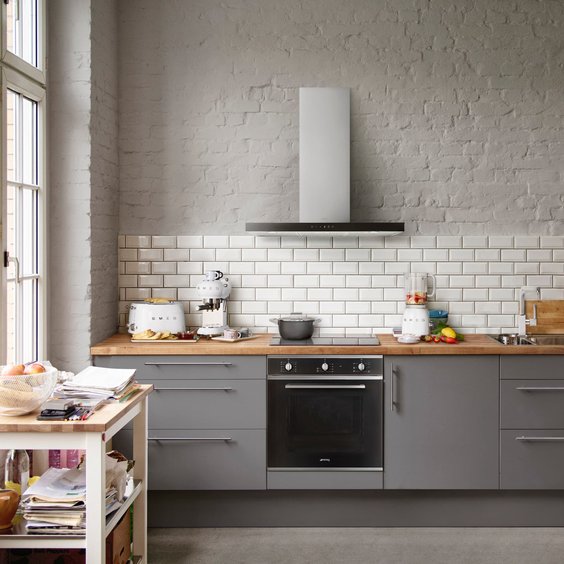 SMEG SO6401S2B combi-stoom oven, Zwart (afbeelding 2 van 3)