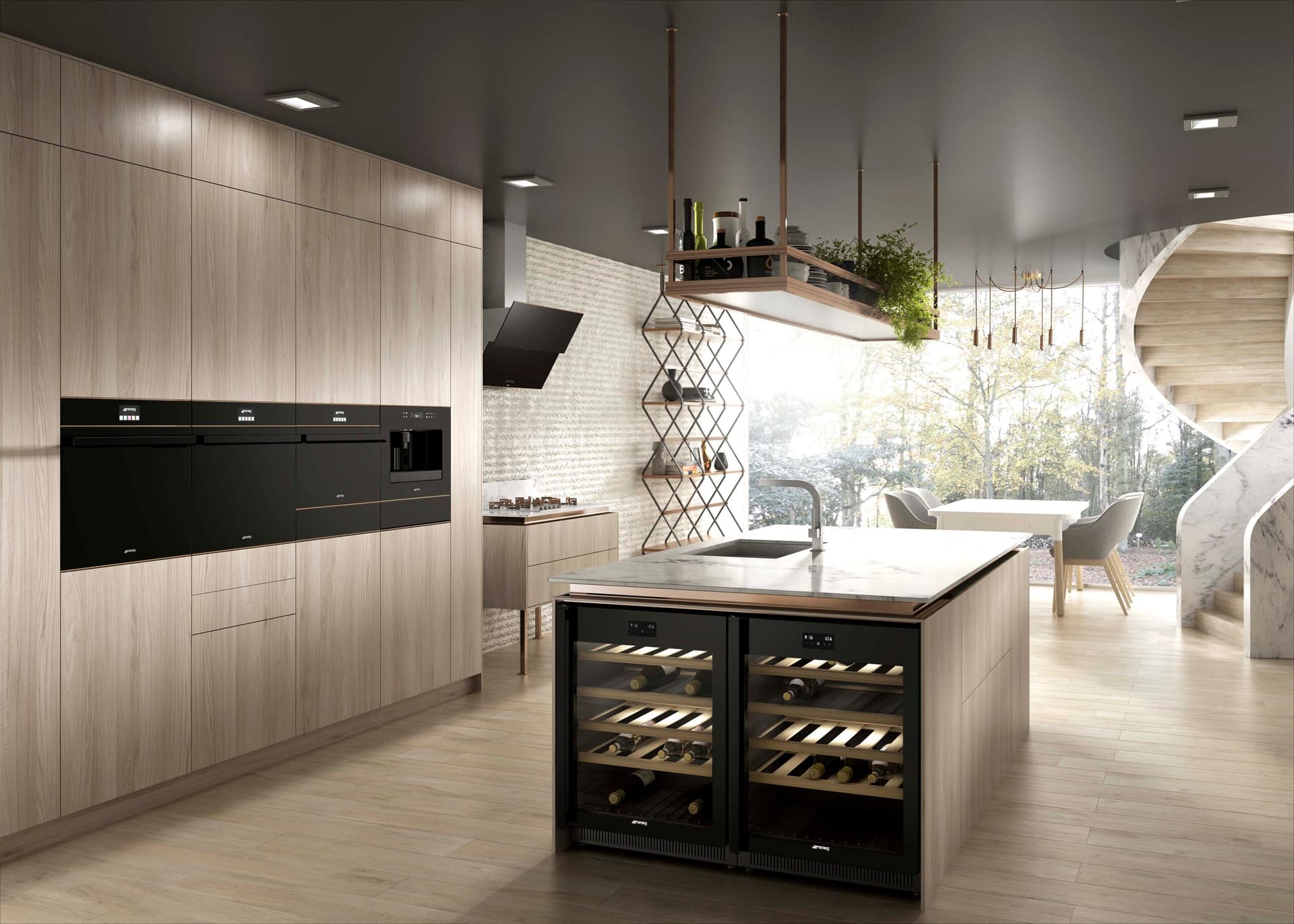 SMEG SO4604M2PNR combi-magnetron oven, Zwart (afbeelding 4 van 4)