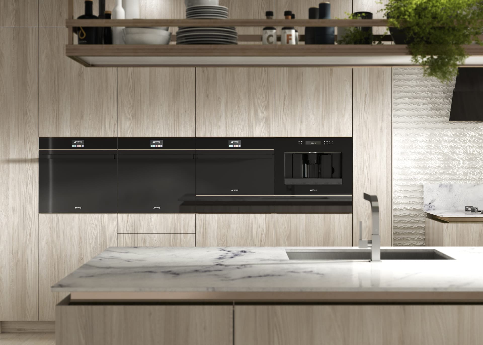 SMEG SO4604M2PNR combi-magnetron oven, Zwart (afbeelding 3 van 4)