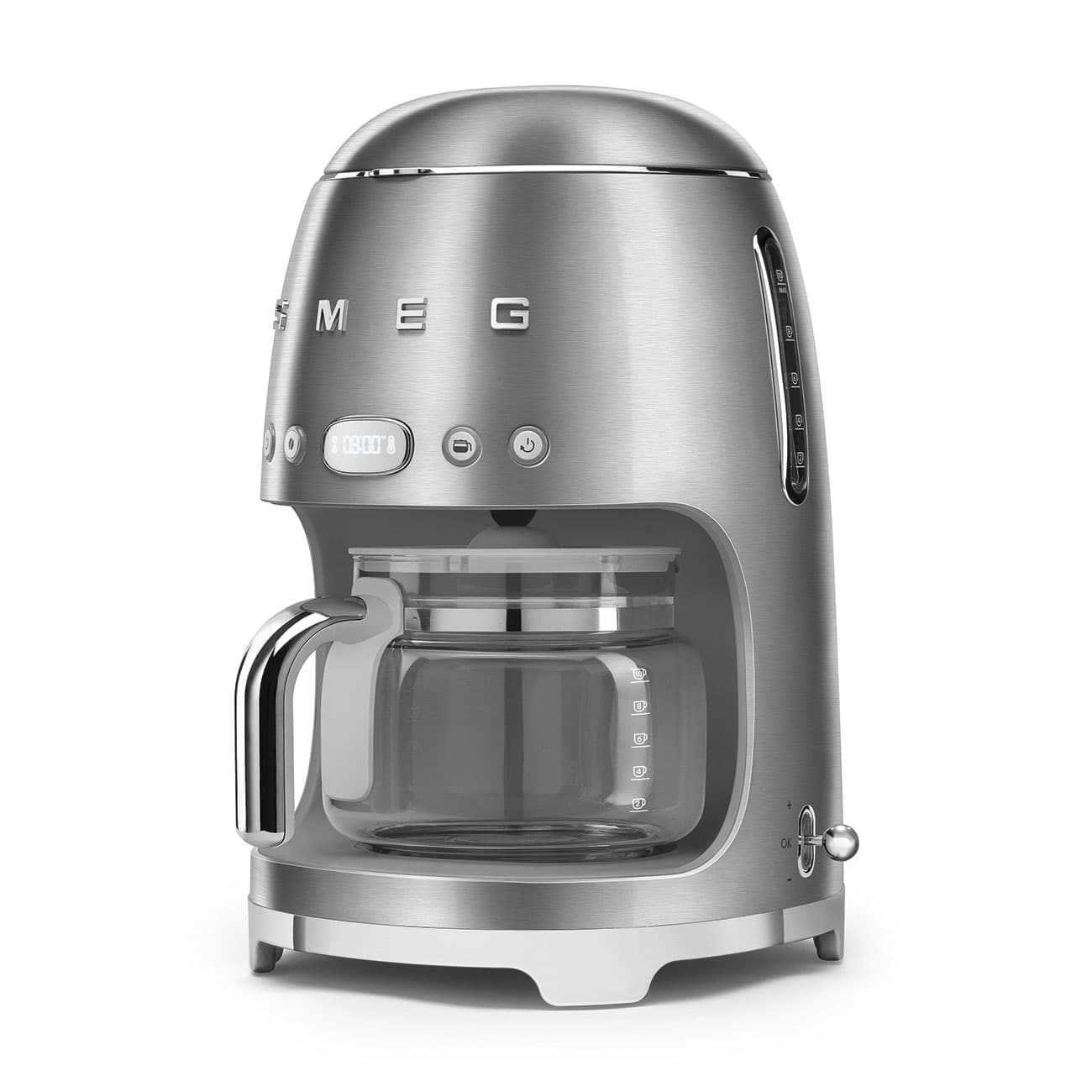 SMEG DCF02SSEU filterkoffiemachine, Zilver (afbeelding 3 van 5)