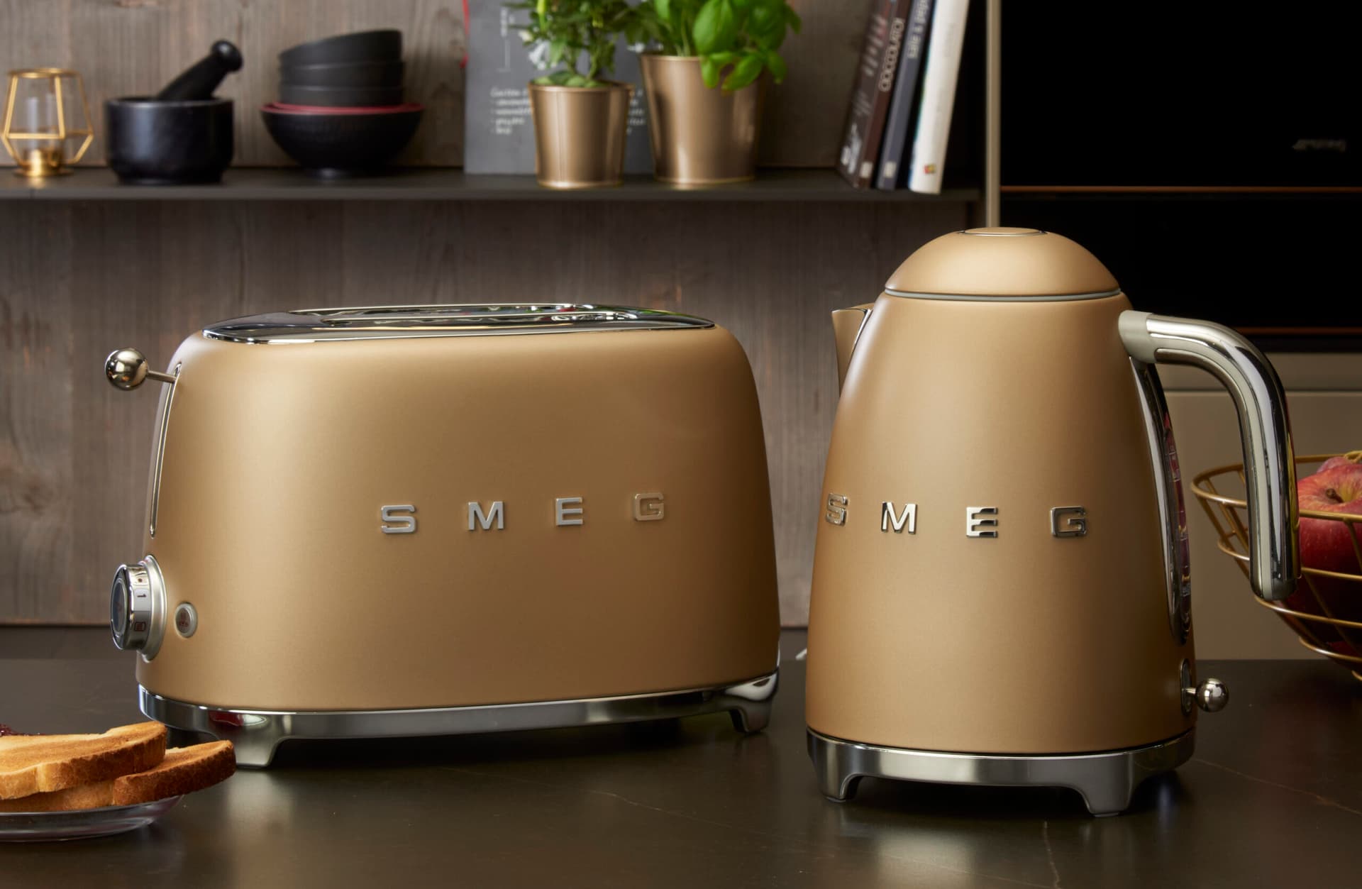 SMEG TSF01CHMEU broodrooster champagne, Special (afbeelding 2 van 2)