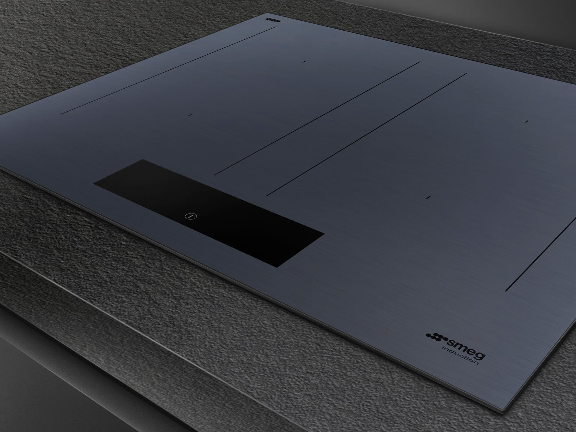SMEG SIM1644DG kookplaat, Neptune Grey (afbeelding 2 van 5)