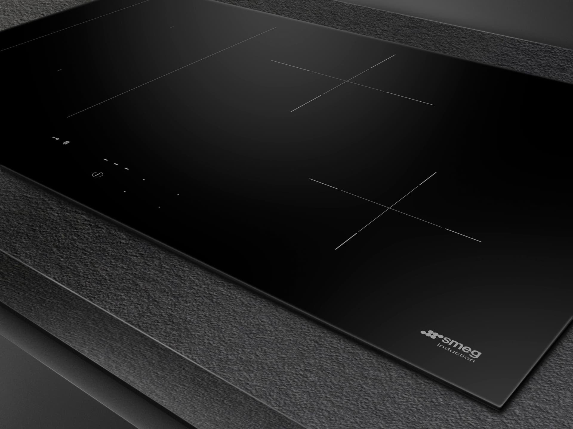 SMEG SIM3844D kookplaat, Zwart (afbeelding 2 van 4)