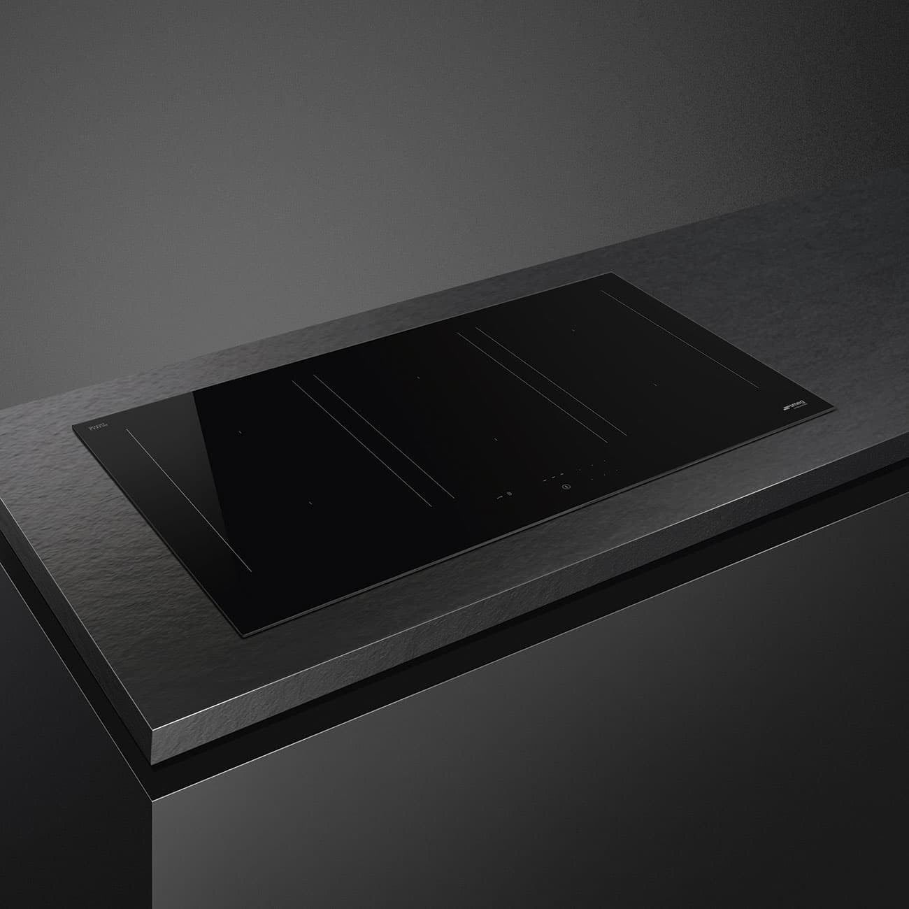 SMEG SIM3964D inductie kookplaat, Zwart (afbeelding 3 van 8)