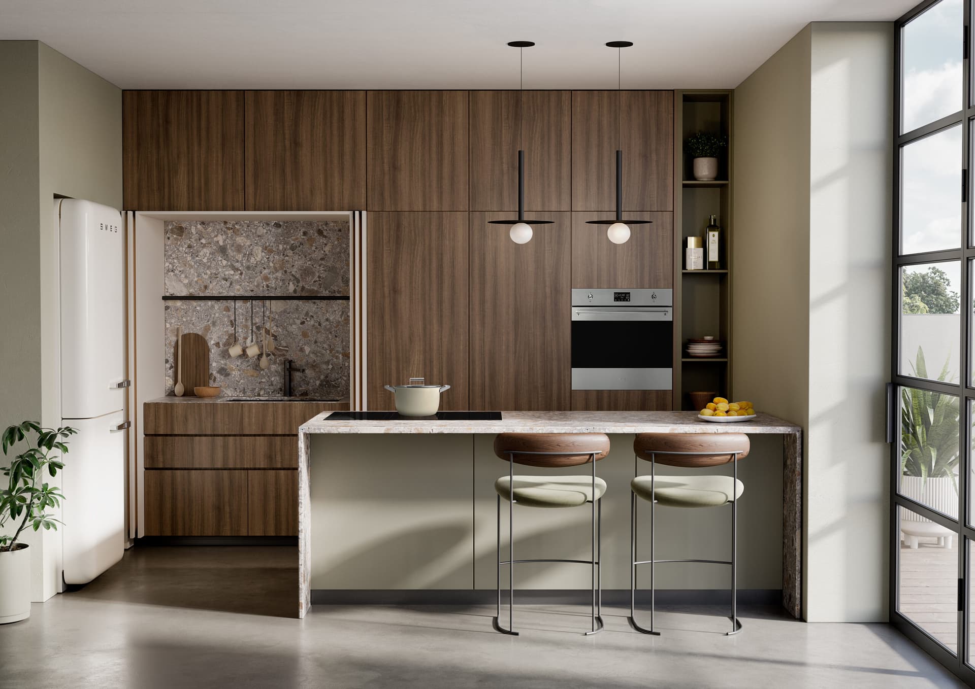 SMEG SIM3844N kookplaat, Mat zwart (afbeelding 2 van 5)