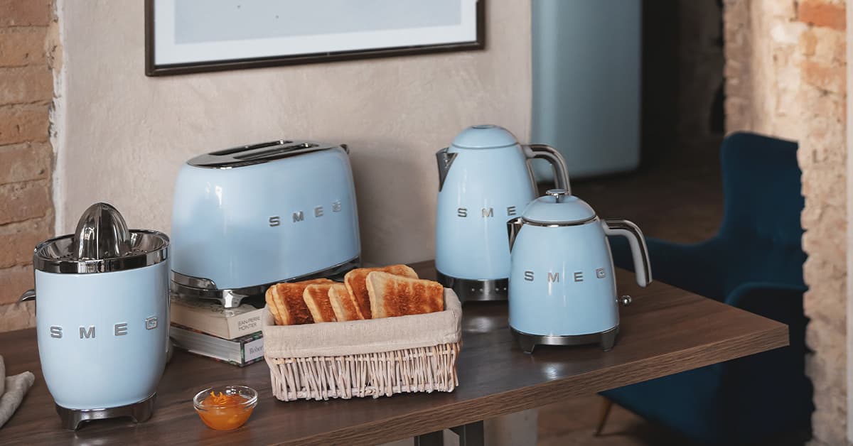 SMEG KLF05PBEU waterkoker pastelblauw (afbeelding 2 van 2)