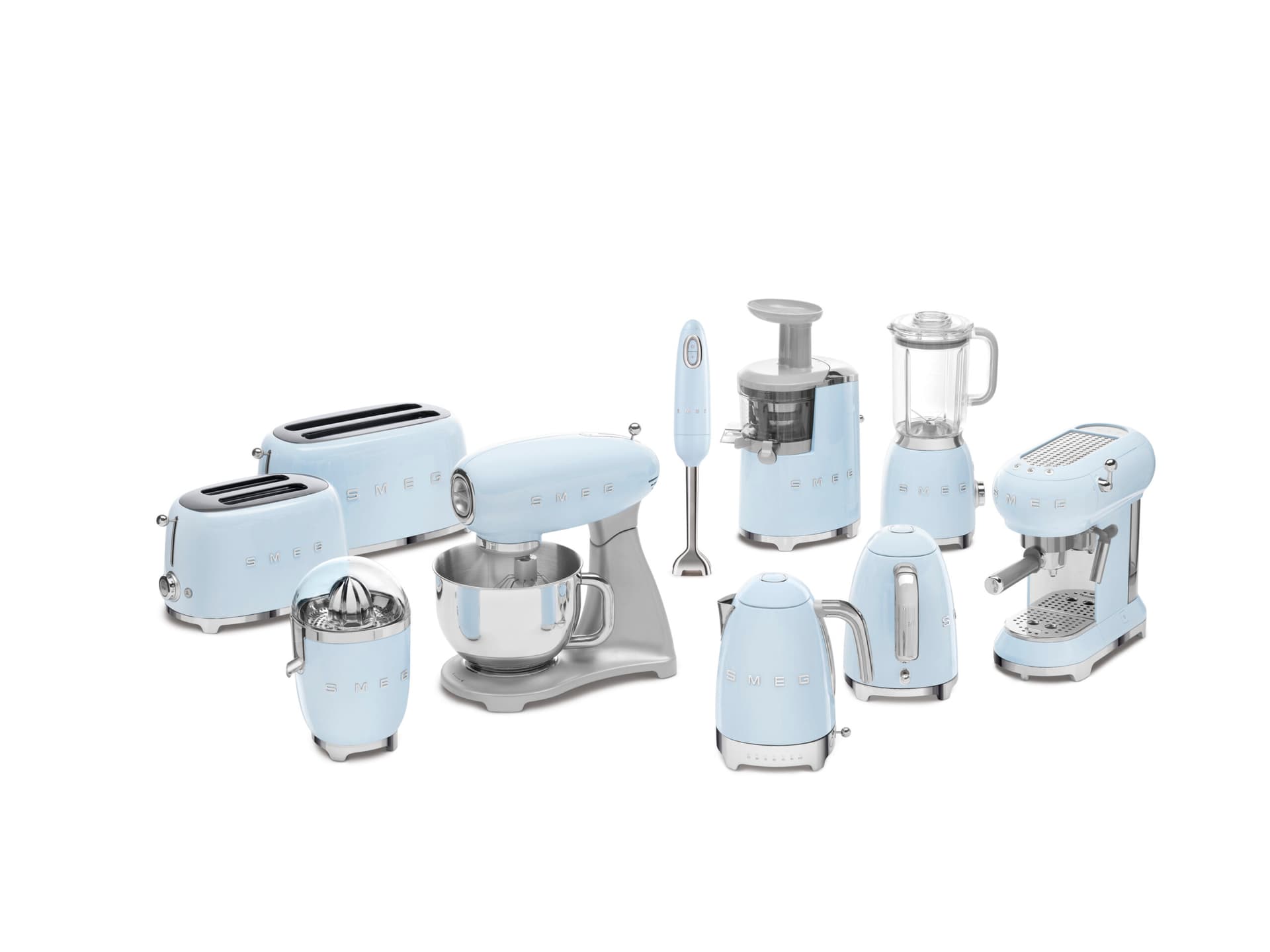 SMEG HBF11PBEU staafmixer pastelblauw (afbeelding 2 van 2)