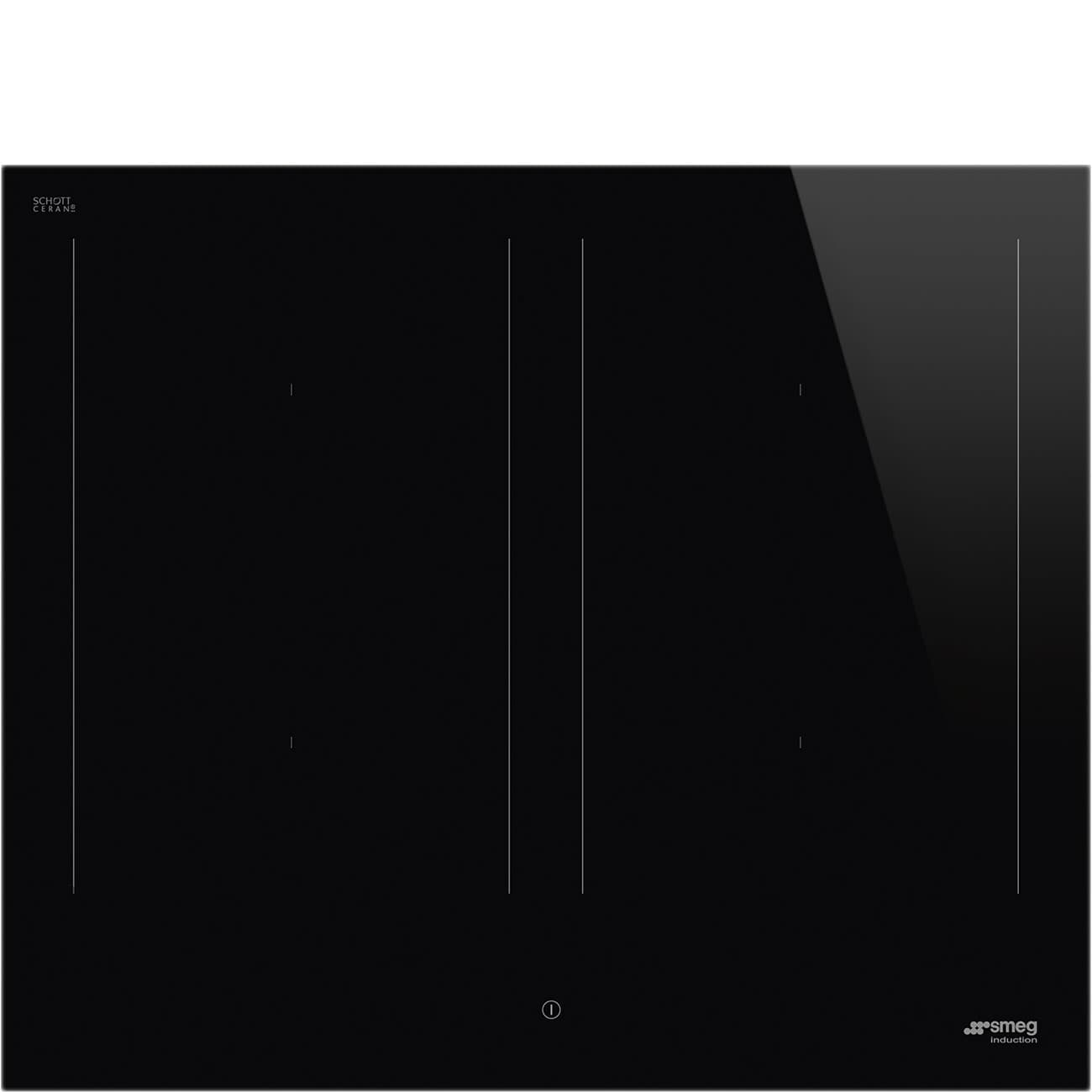 SMEG SIM3644D kookplaat, Zwart