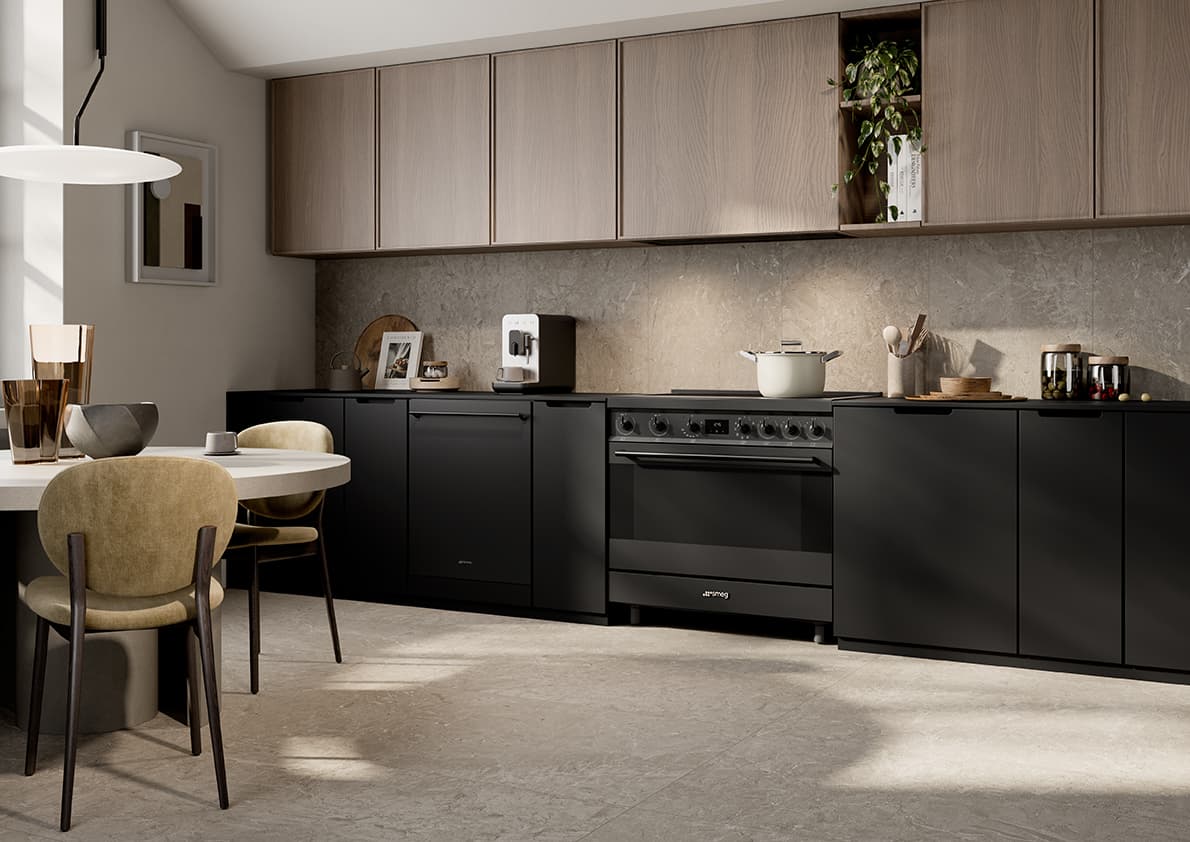 SMEG KSG9P4MB inbouw afzuigkap, Mat zwart (afbeelding 2 van 3)