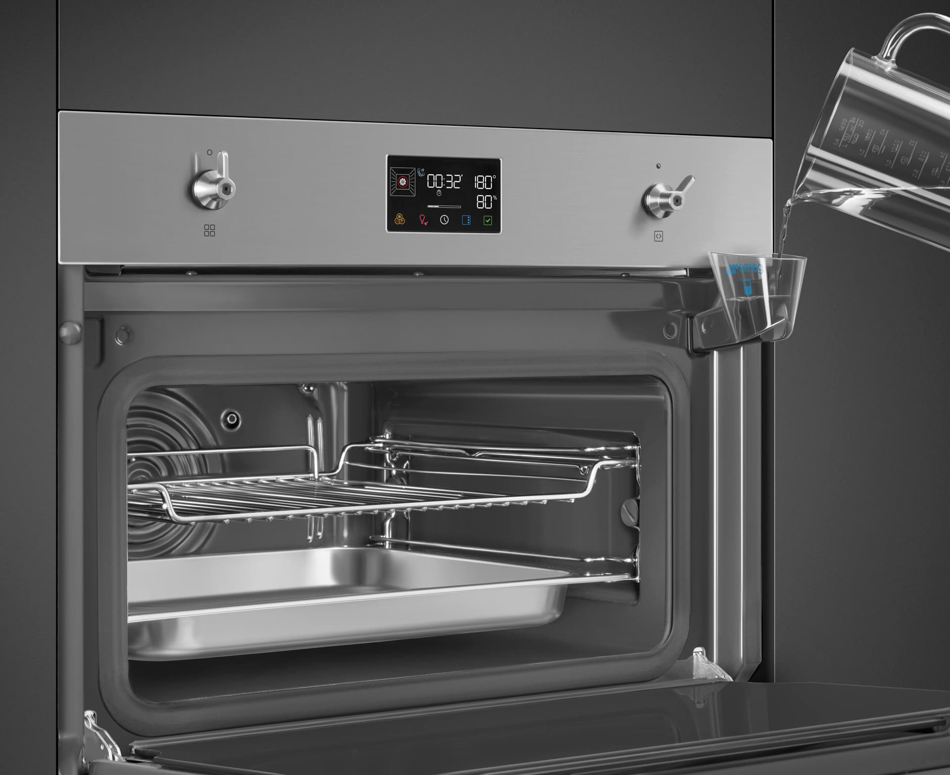SMEG SO4302S3X combi-stoom oven, Rvs (afbeelding 3 van 4)