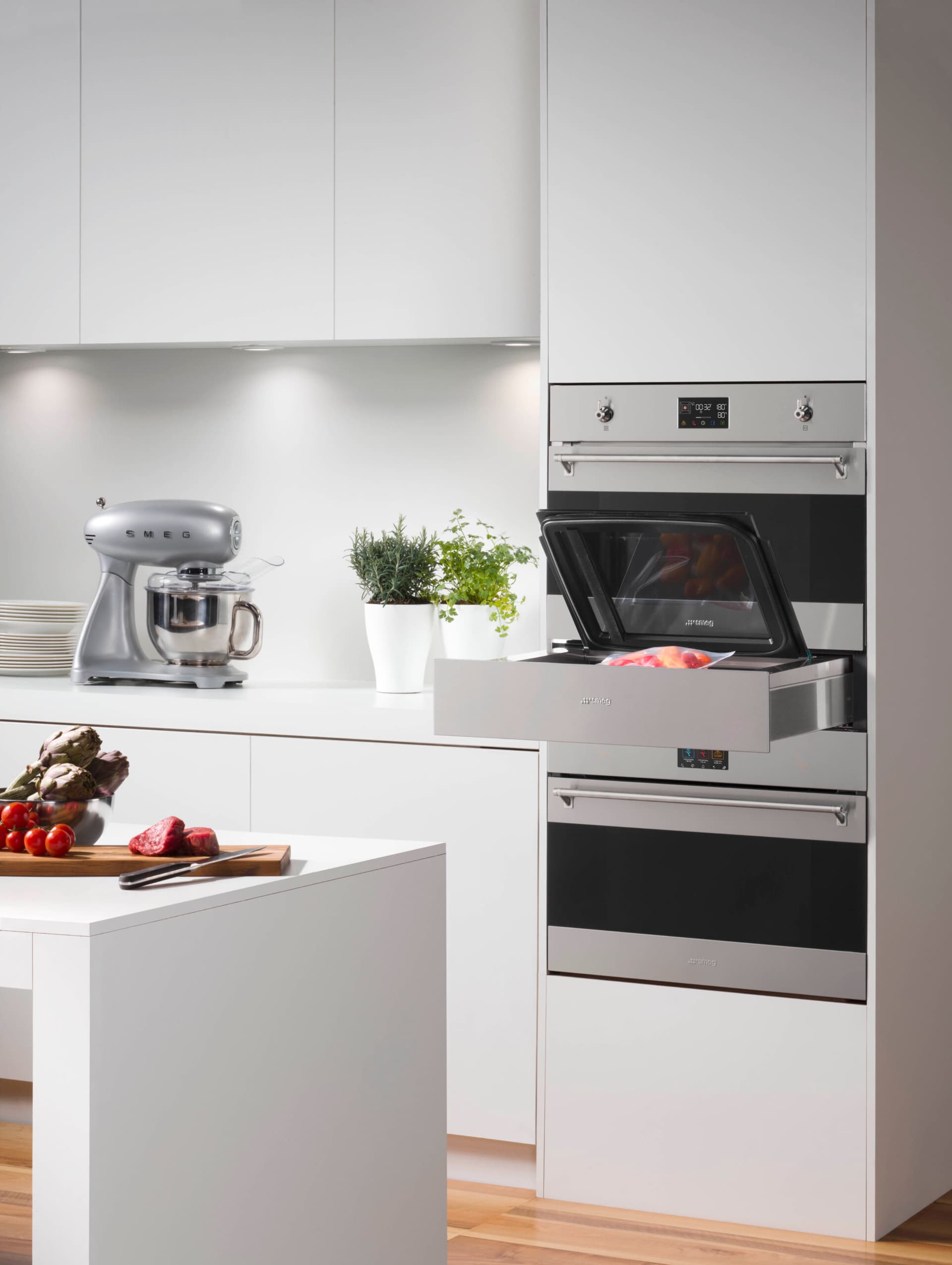 SMEG SO4301M1X combi-magnetron oven, Rvs (afbeelding 2 van 4)