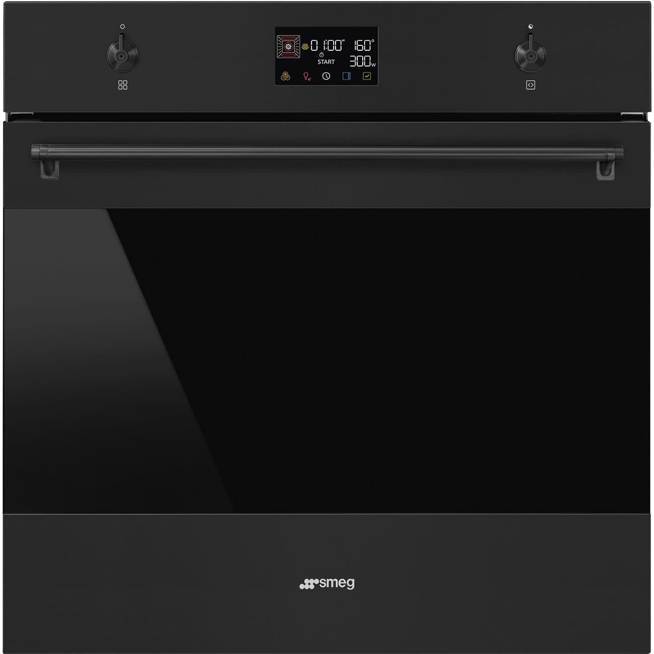 SMEG SO6302M2N combi-magnetron oven, Mat zwart
