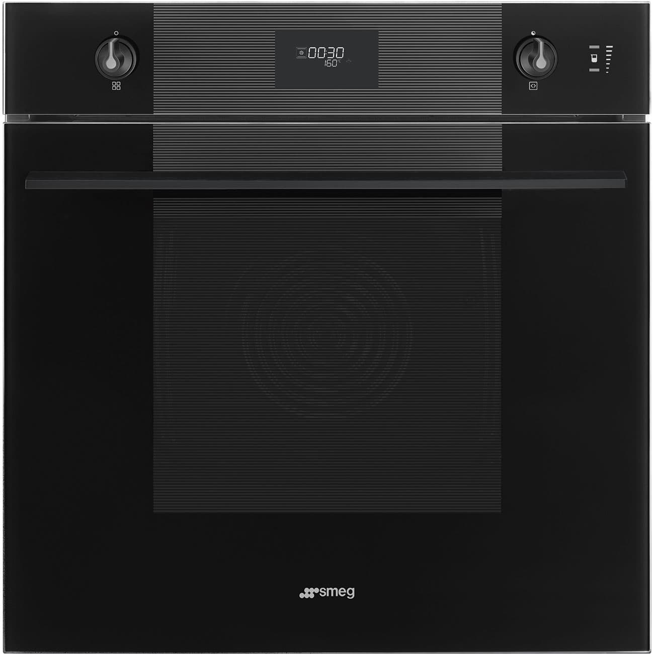 SMEG SOP6101S2B3 combi-stoom oven, Zwart