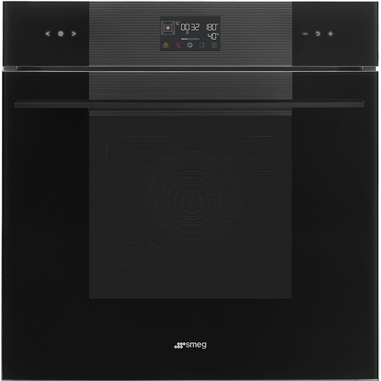 SMEG SOP6102S2PB3 combi-stoom oven, Zwart