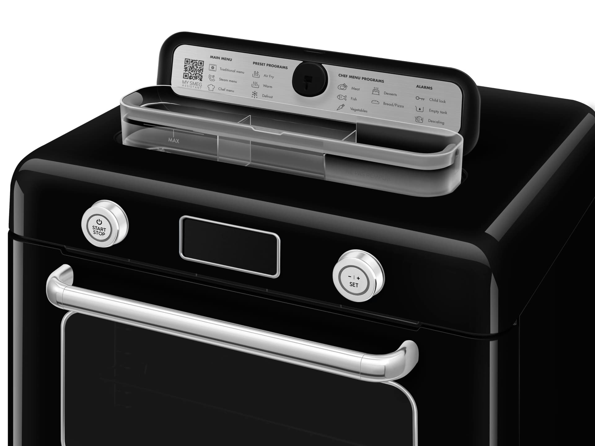 SMEG COF01BLEU combi-stoom oven, Zwart (afbeelding 3 van 4)