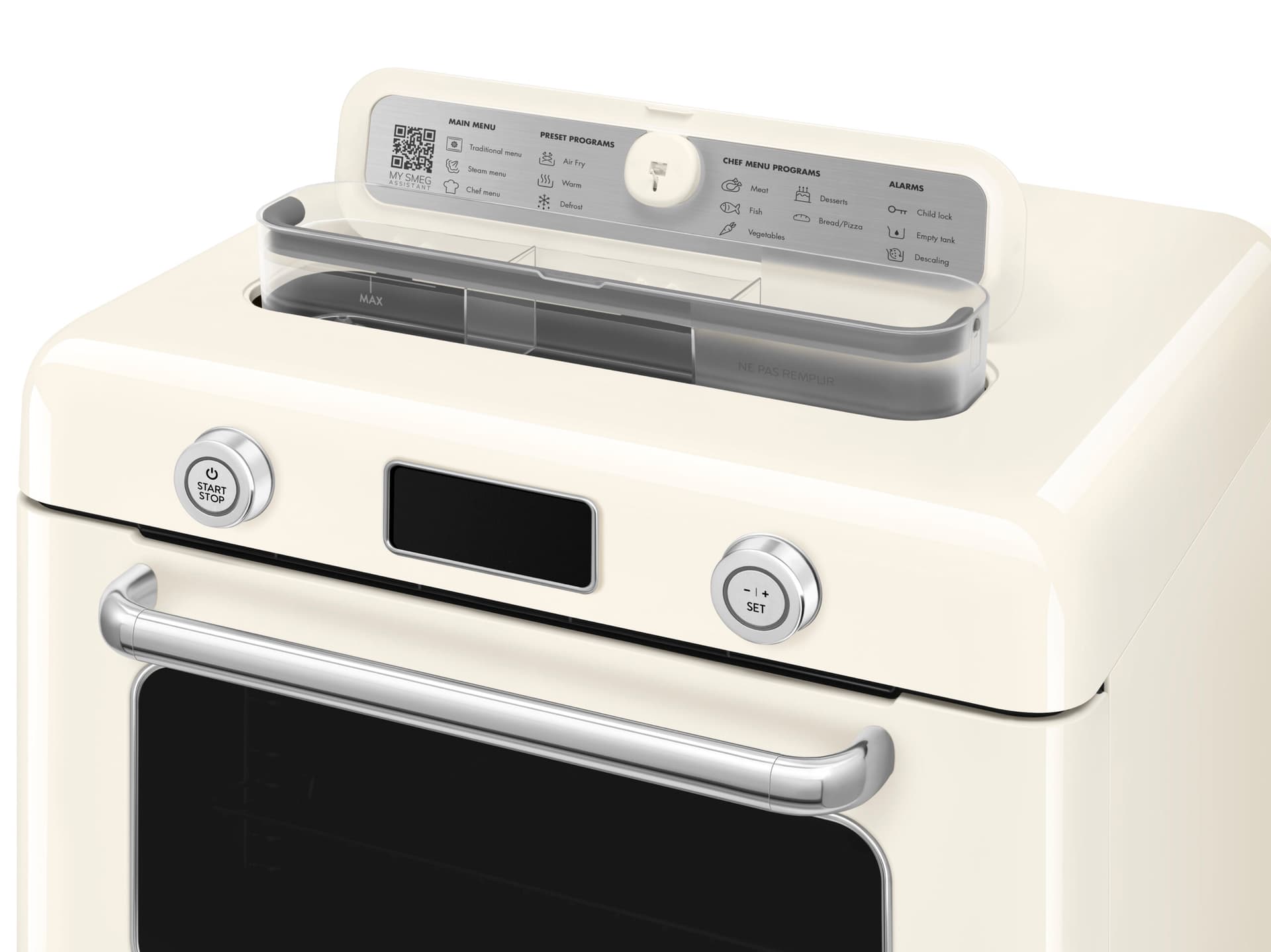 SMEG COF01CREU combi-stoom oven, Creme (afbeelding 3 van 4)