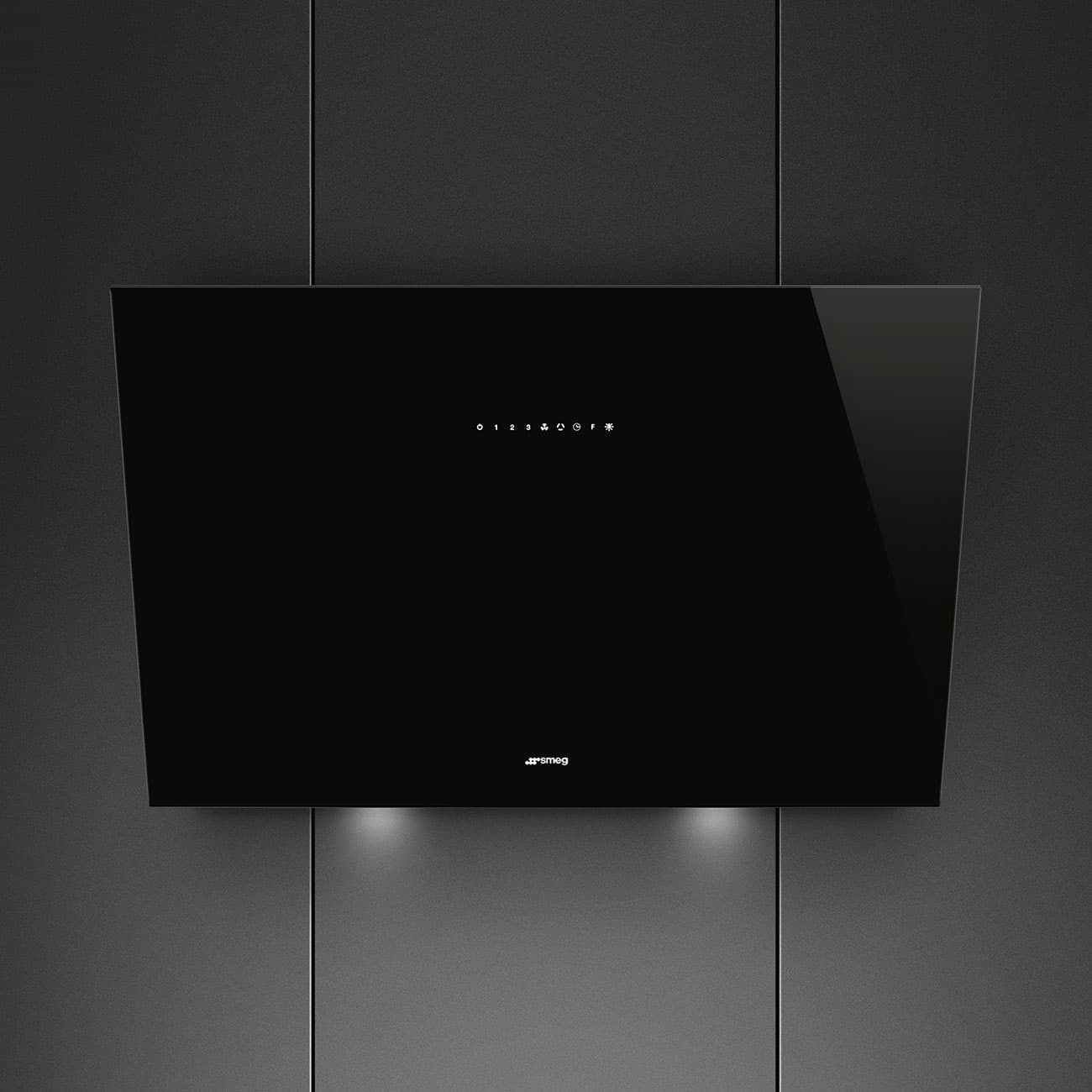 SMEG KV394N wand afzuigkap, Zwart