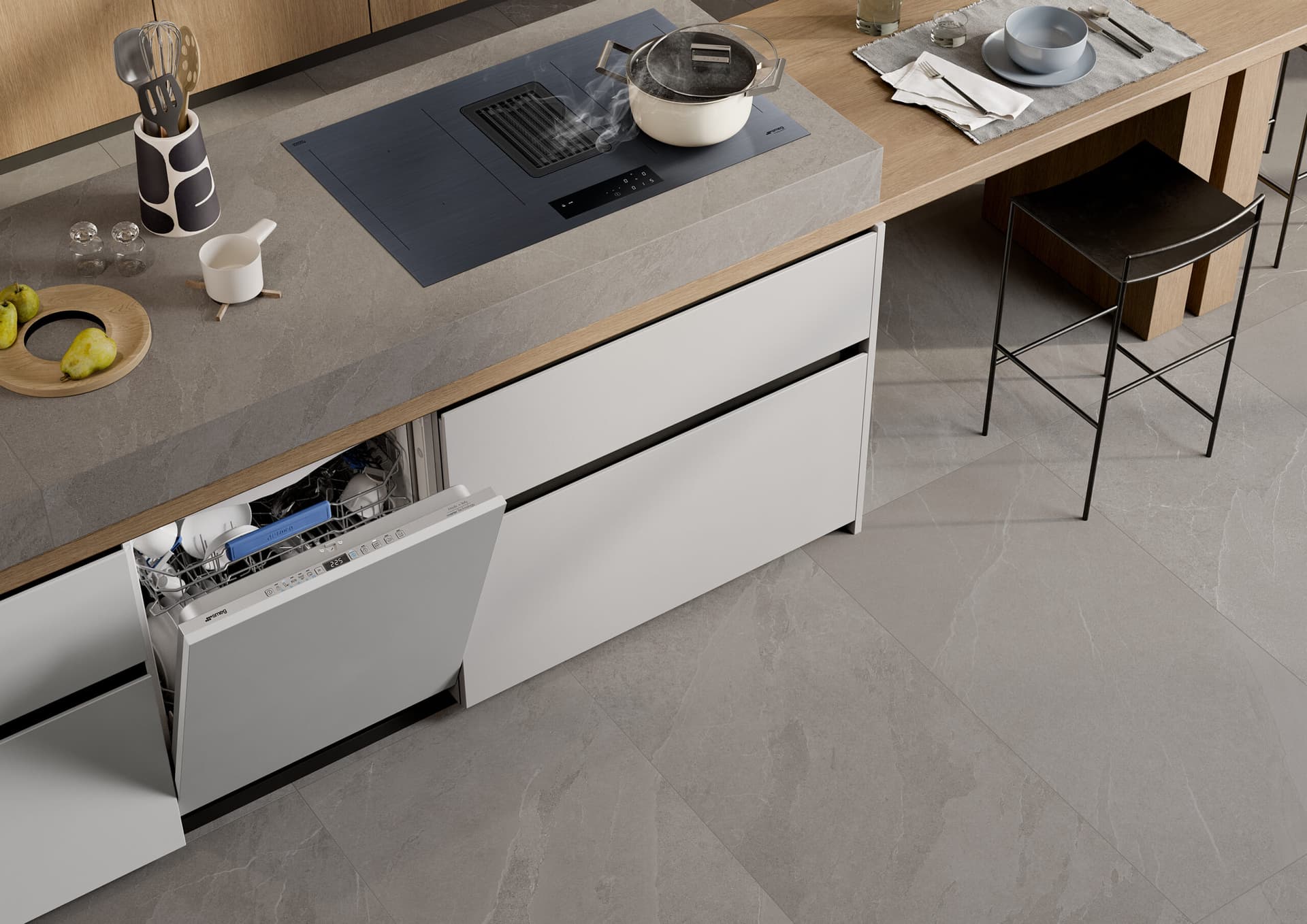 SMEG ST353BQL vaatwasser (afbeelding 2 van 4)