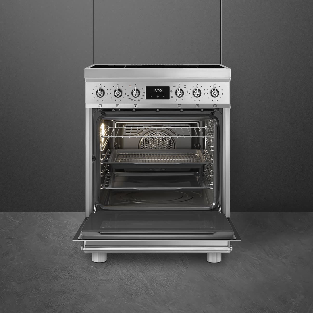 SMEG C6IMXM2 fornuis, Rvs (afbeelding 4 van 5)