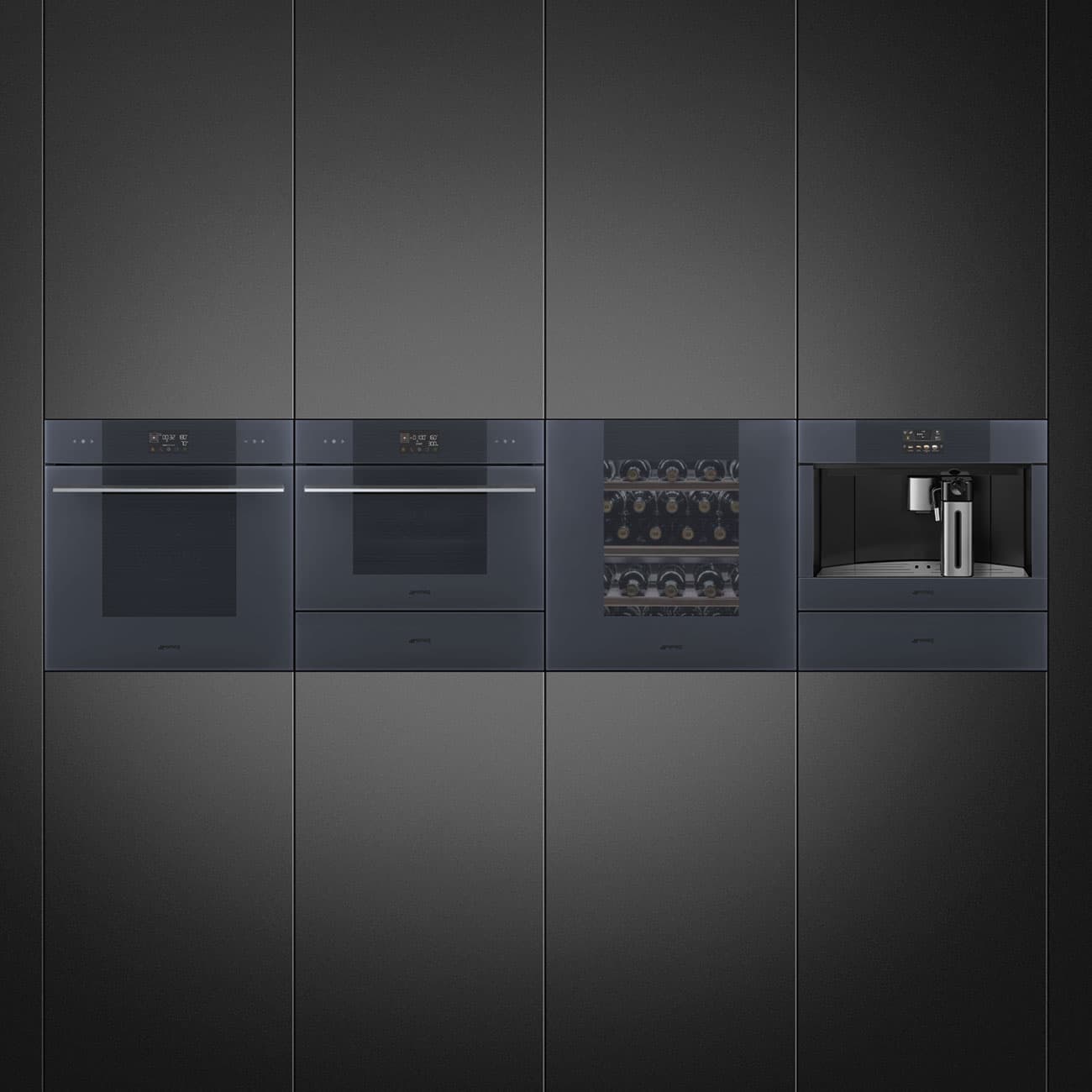 SMEG CPS115G sommelier lade Neptune Grey (afbeelding 2 van 2)