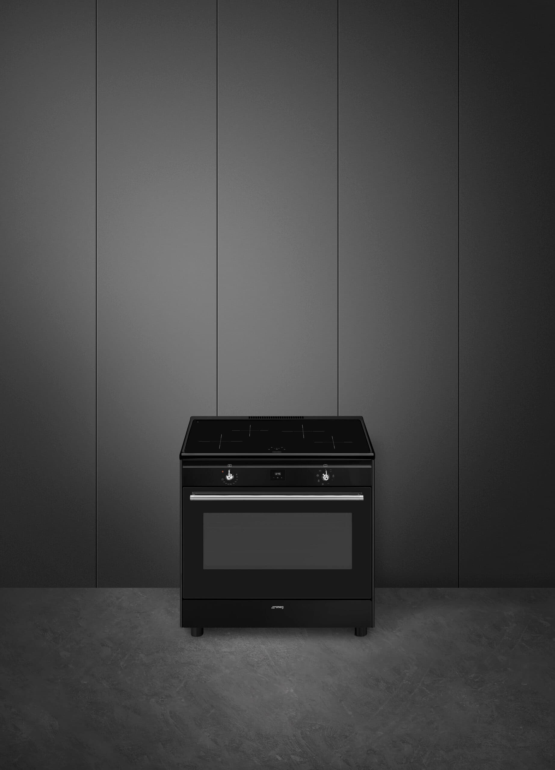 SMEG CX91IMBL fornuis, Zwart (afbeelding 3 van 4)