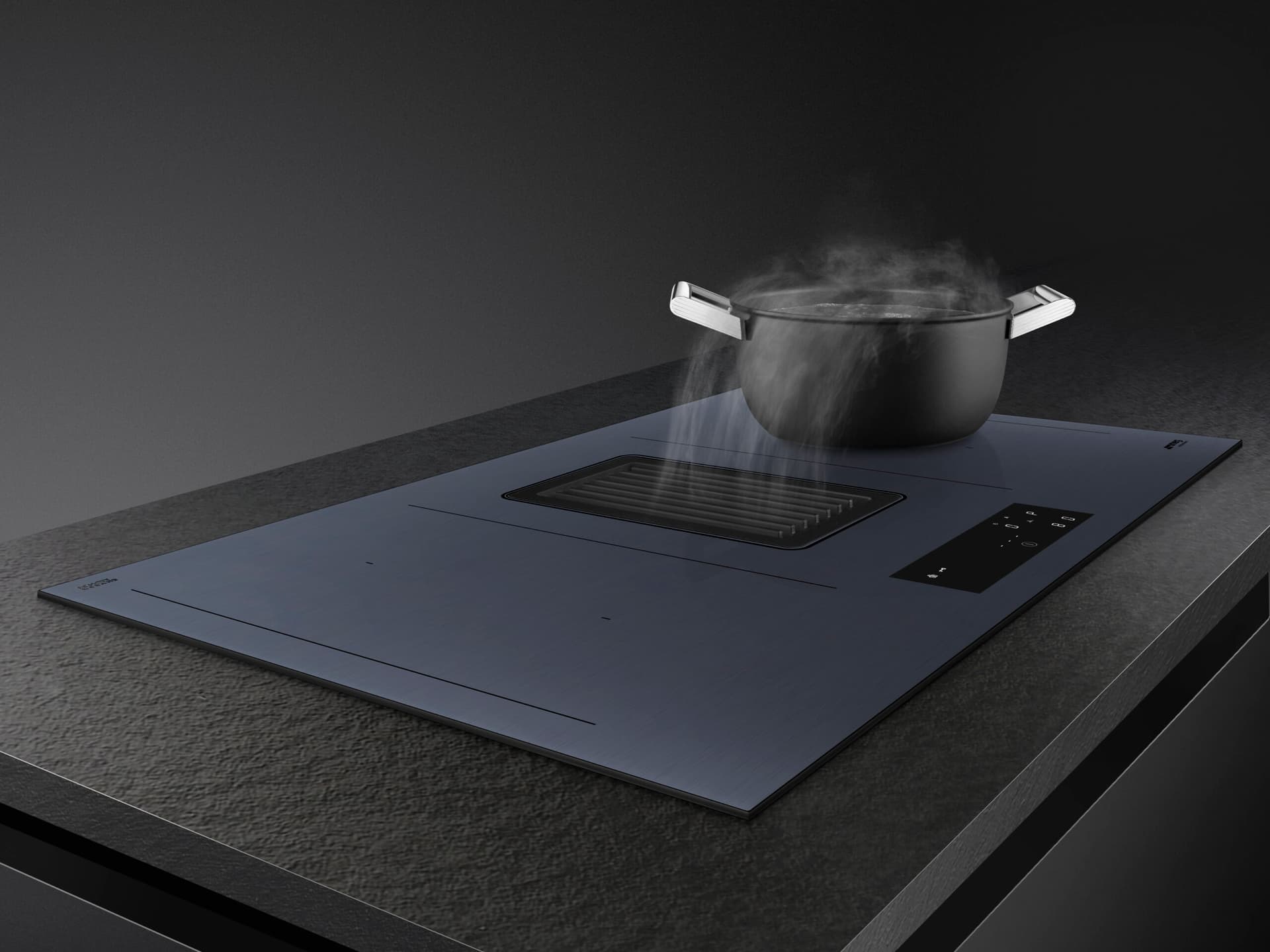 SMEG HOBD182DG kookplaat, Neptune Grey (afbeelding 2 van 4)