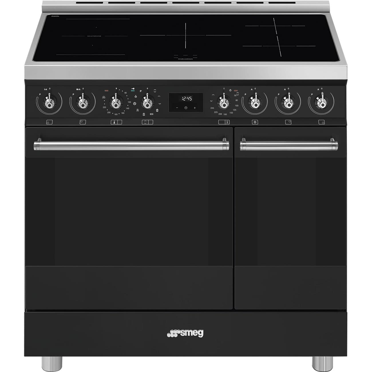 SMEG C92IPMB2 fornuis, Antraciet