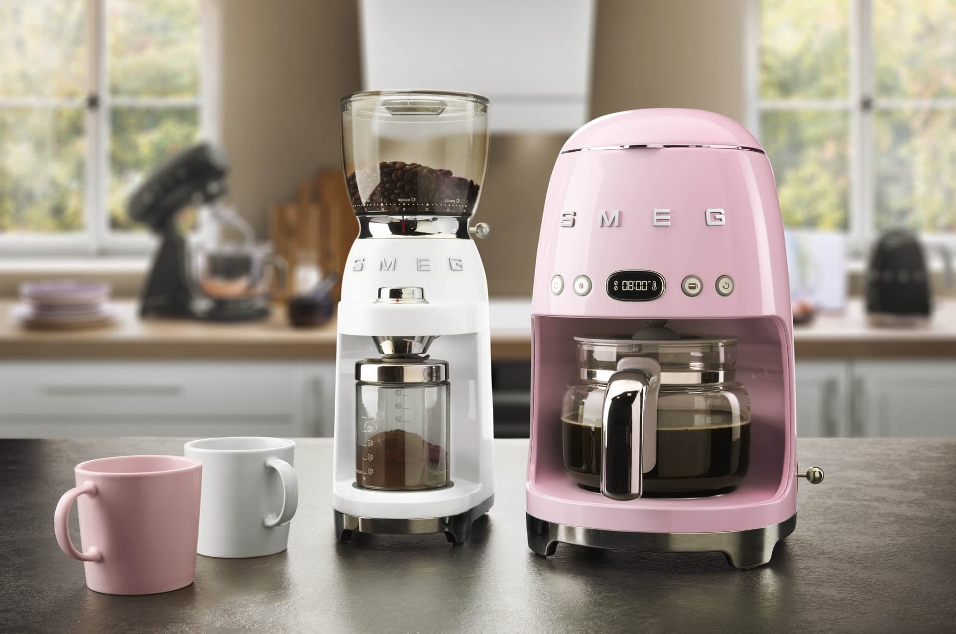 SMEG CGF11WHEU bonenmaler wit, Creme (afbeelding 2 van 2)